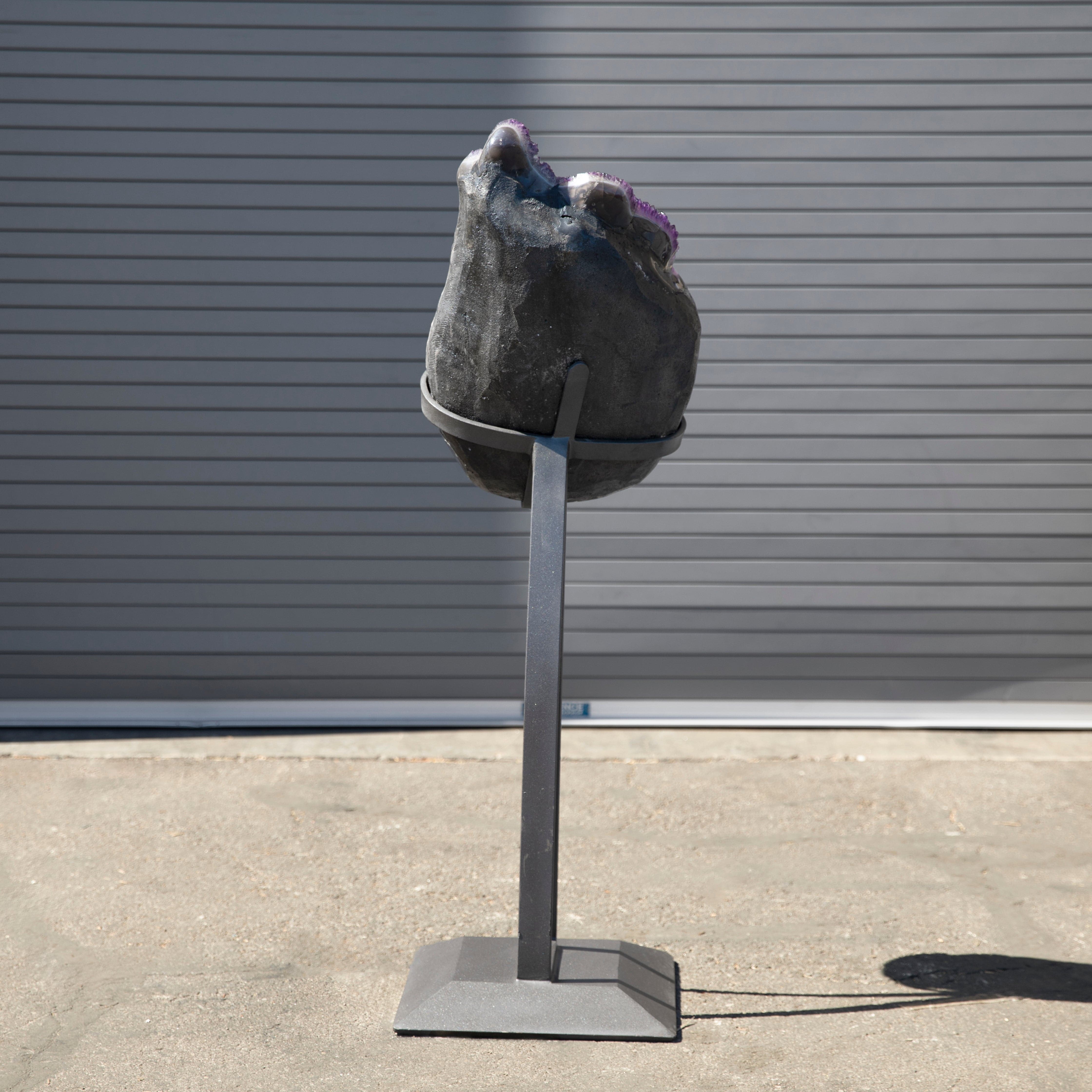 Kalifano Amethyst Amethyst Geode on Custom Stand from Uruguay - 53 in / 150 lbs UAG40000.001