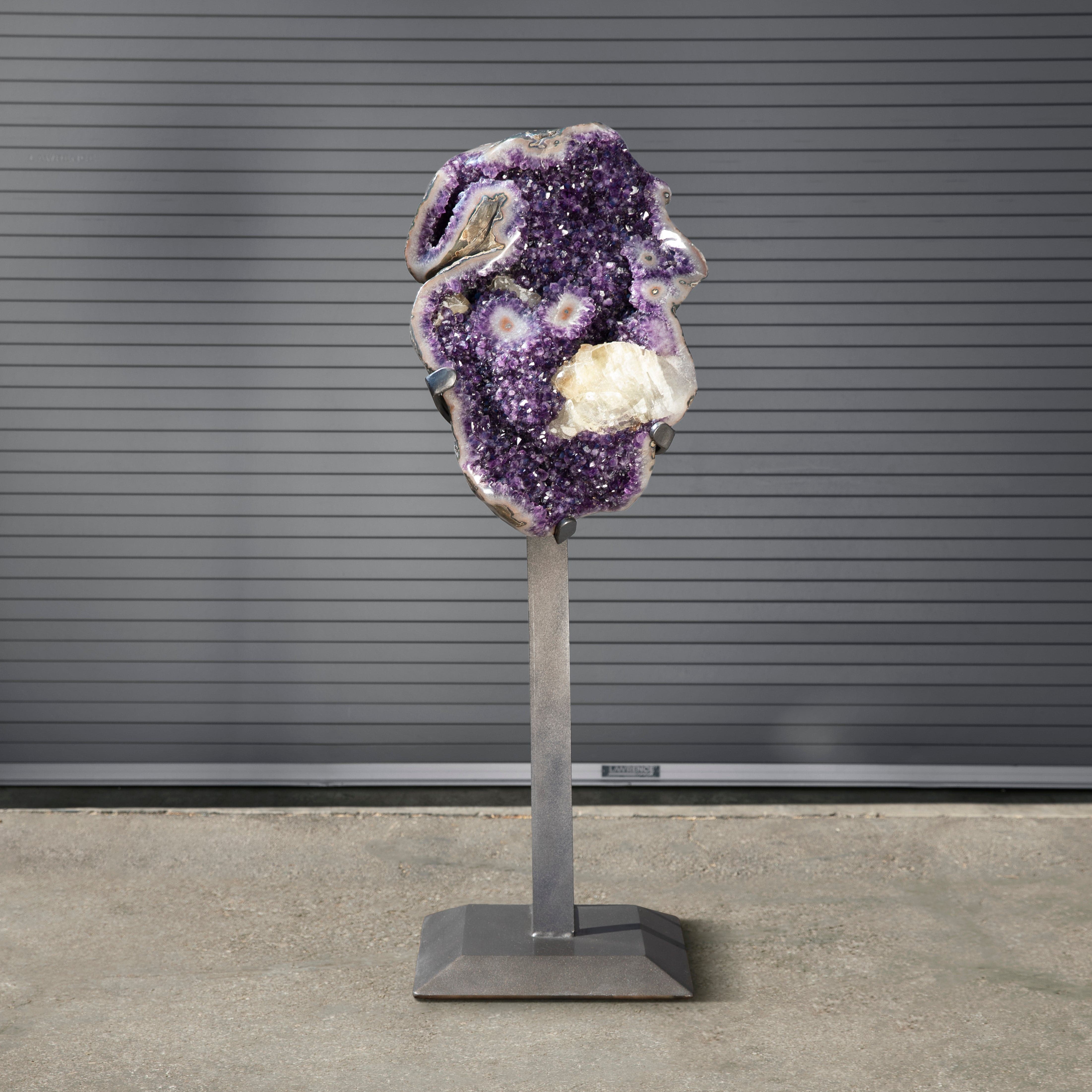Kalifano Amethyst Amethyst Geode on Custom Stand from Uruguay - 62 in / 317 lbs UAG68000.001