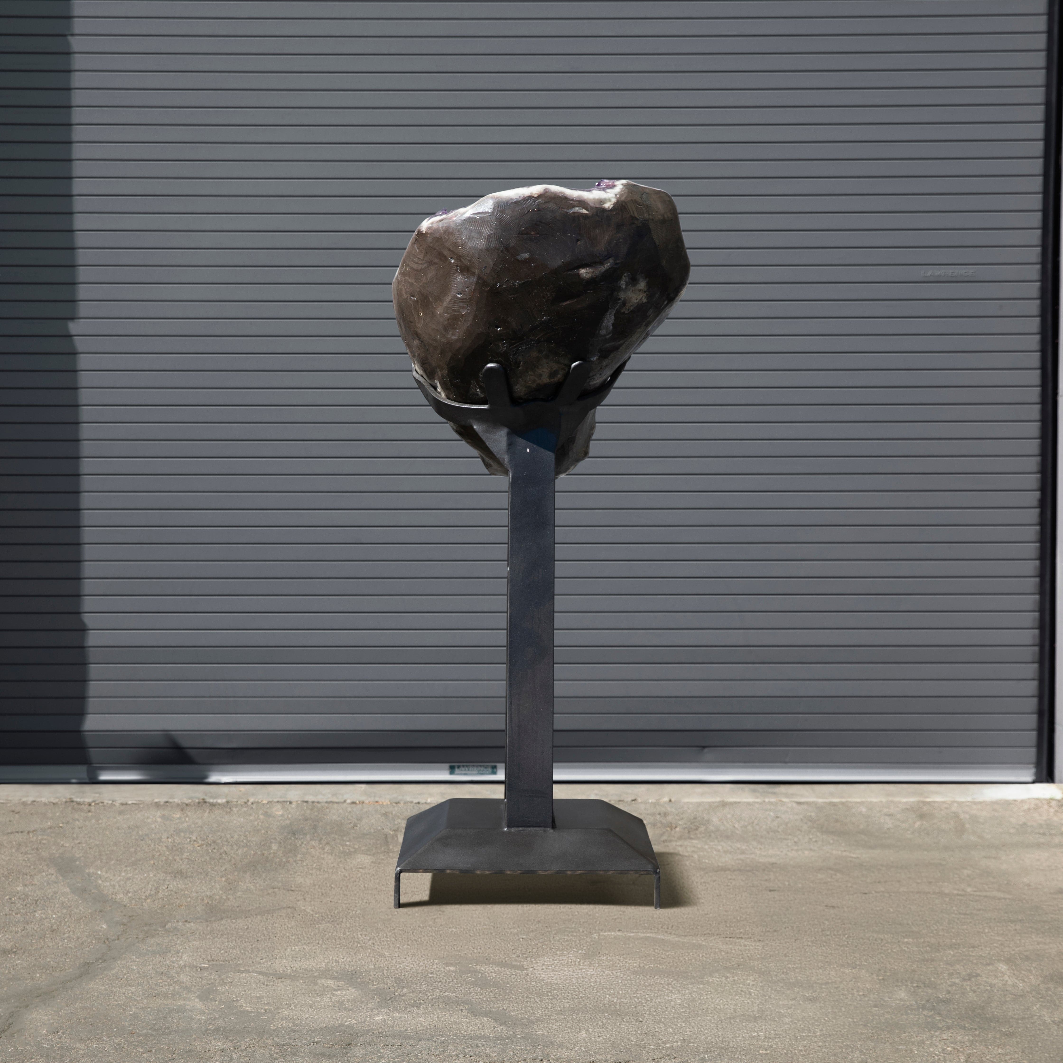 Kalifano Amethyst Amethyst Geode on Custom Stand from Uruguay - 62 in / 425 lbs UAG96000.003
