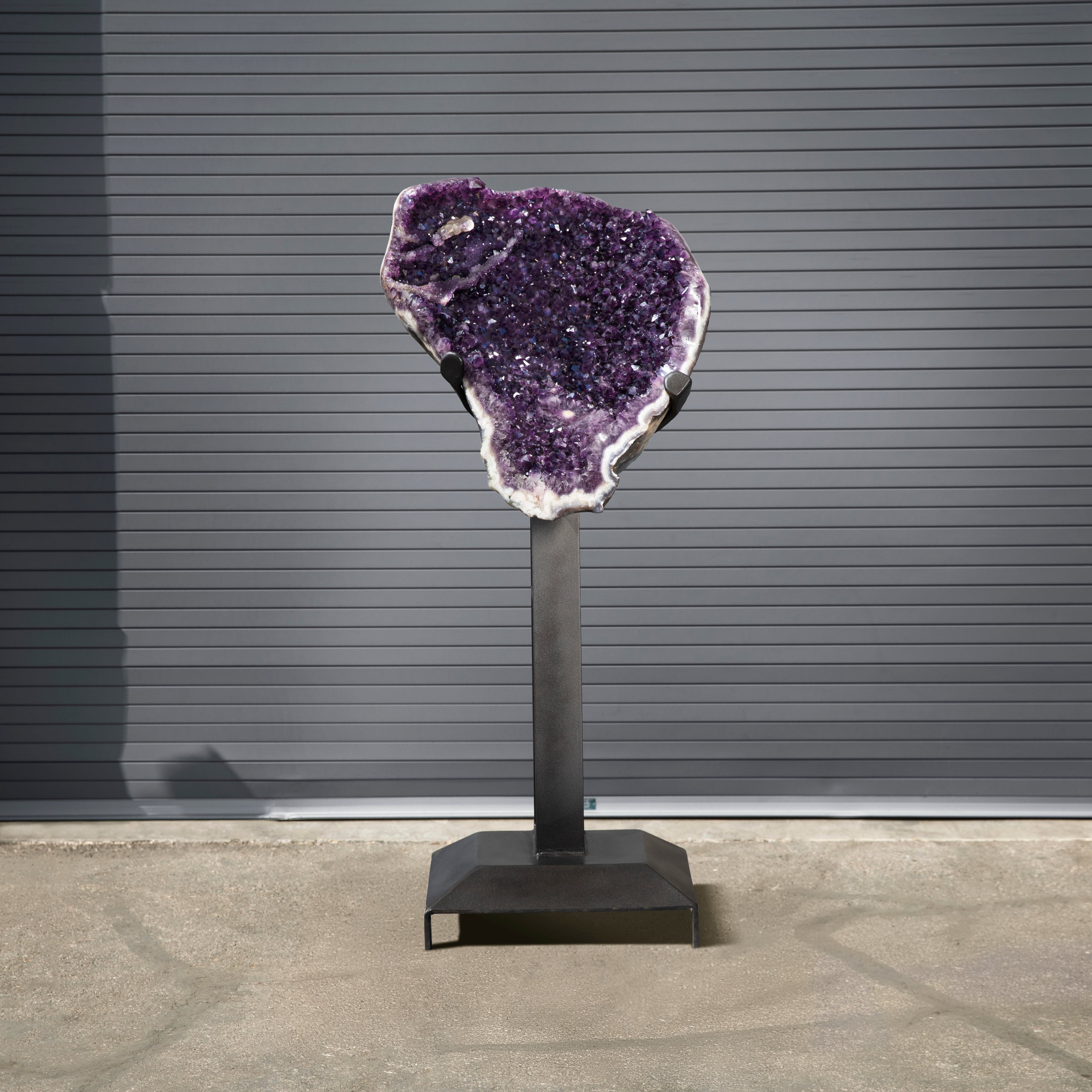 Kalifano Amethyst Amethyst Geode on Custom Stand from Uruguay - 62 in / 425 lbs UAG96000.003