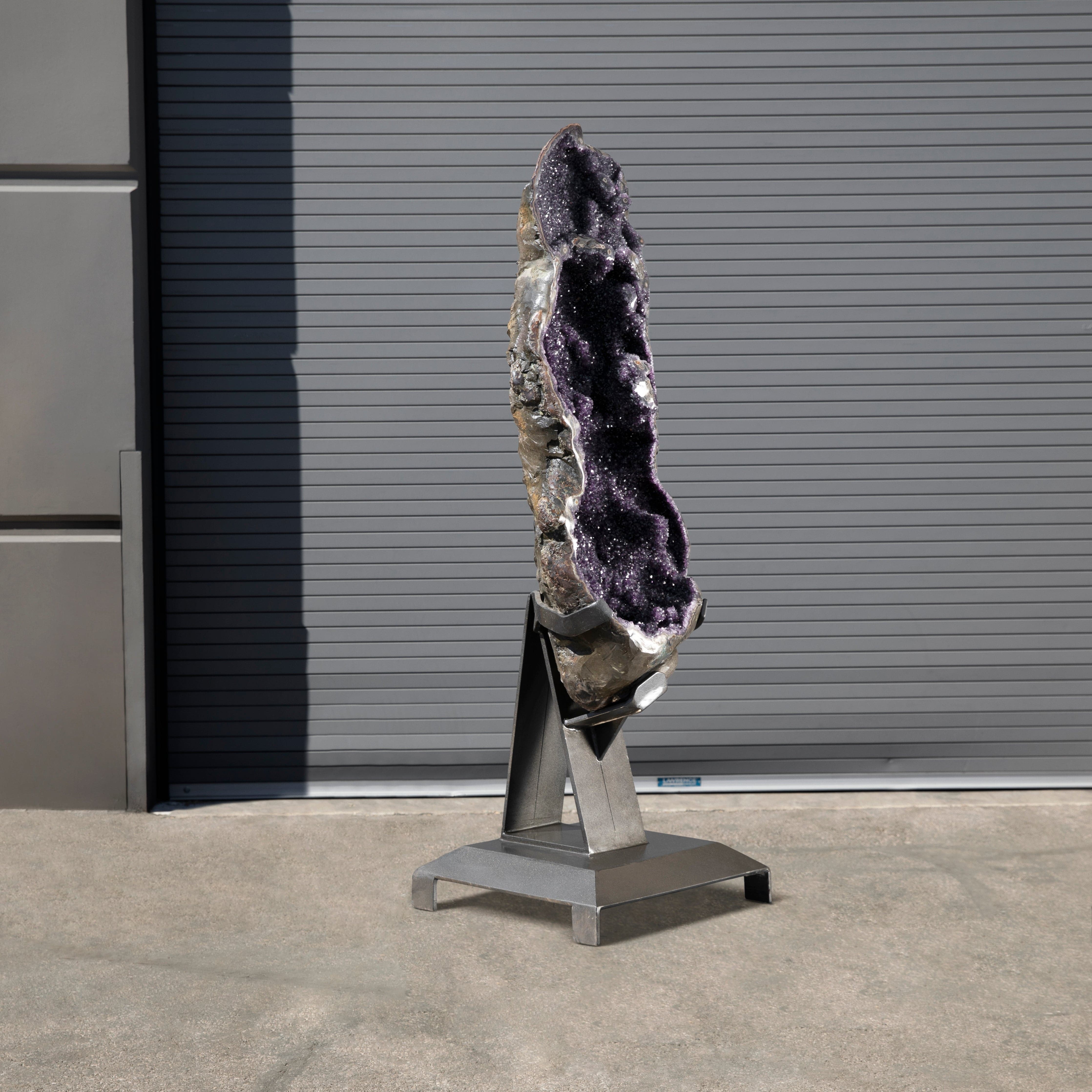 Kalifano Amethyst Amethyst Geode on Custom Stand from Uruguay - 74 in / 594 lbs UAG150000.001