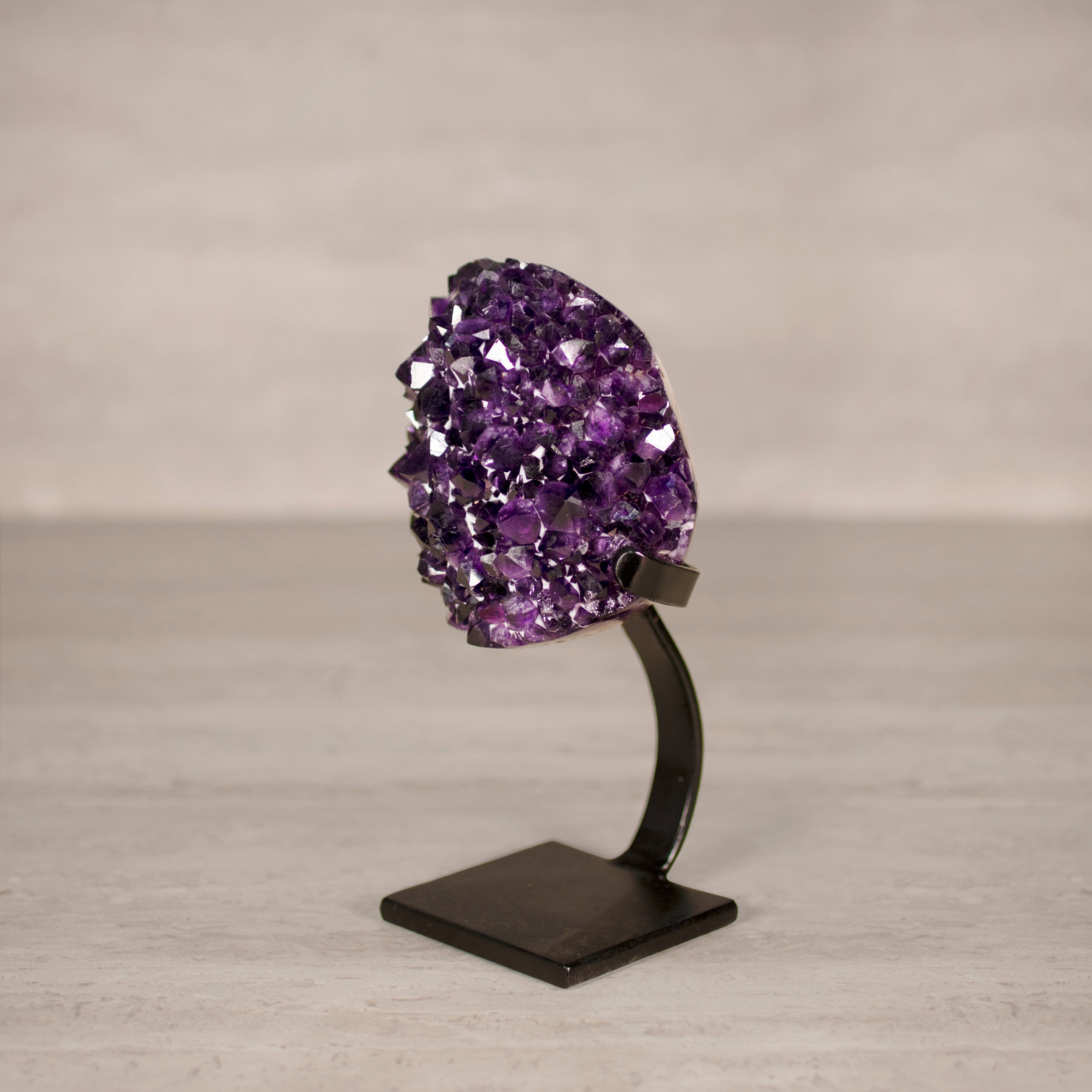 Kalifano Amethyst Amethyst Geode on Custom Stand from Uruguay - 8 in / 3.5 lbs UAG1700.026