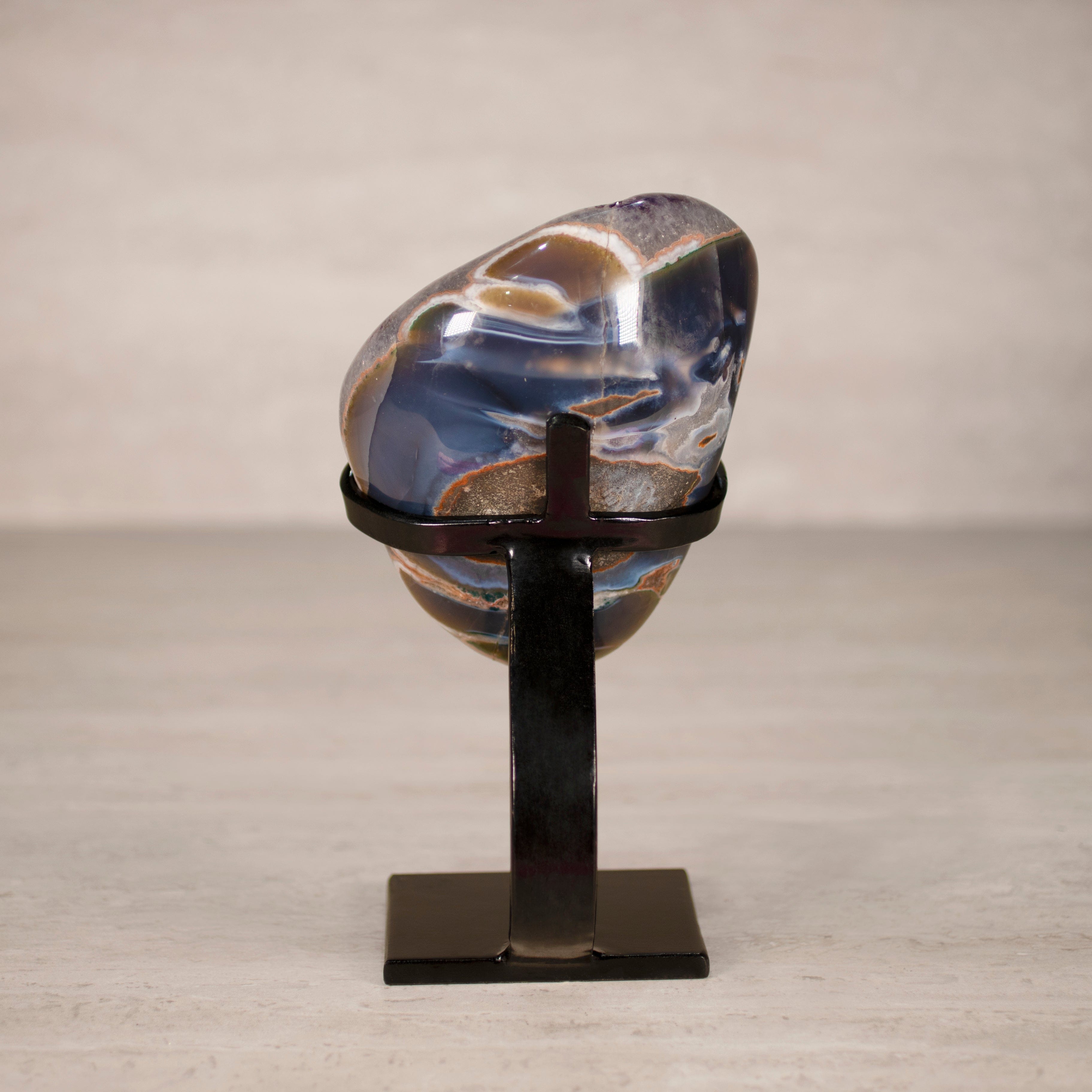Kalifano Amethyst Amethyst Geode on Custom Stand from Uruguay - 9 in / 5 lbs UAG2300.016