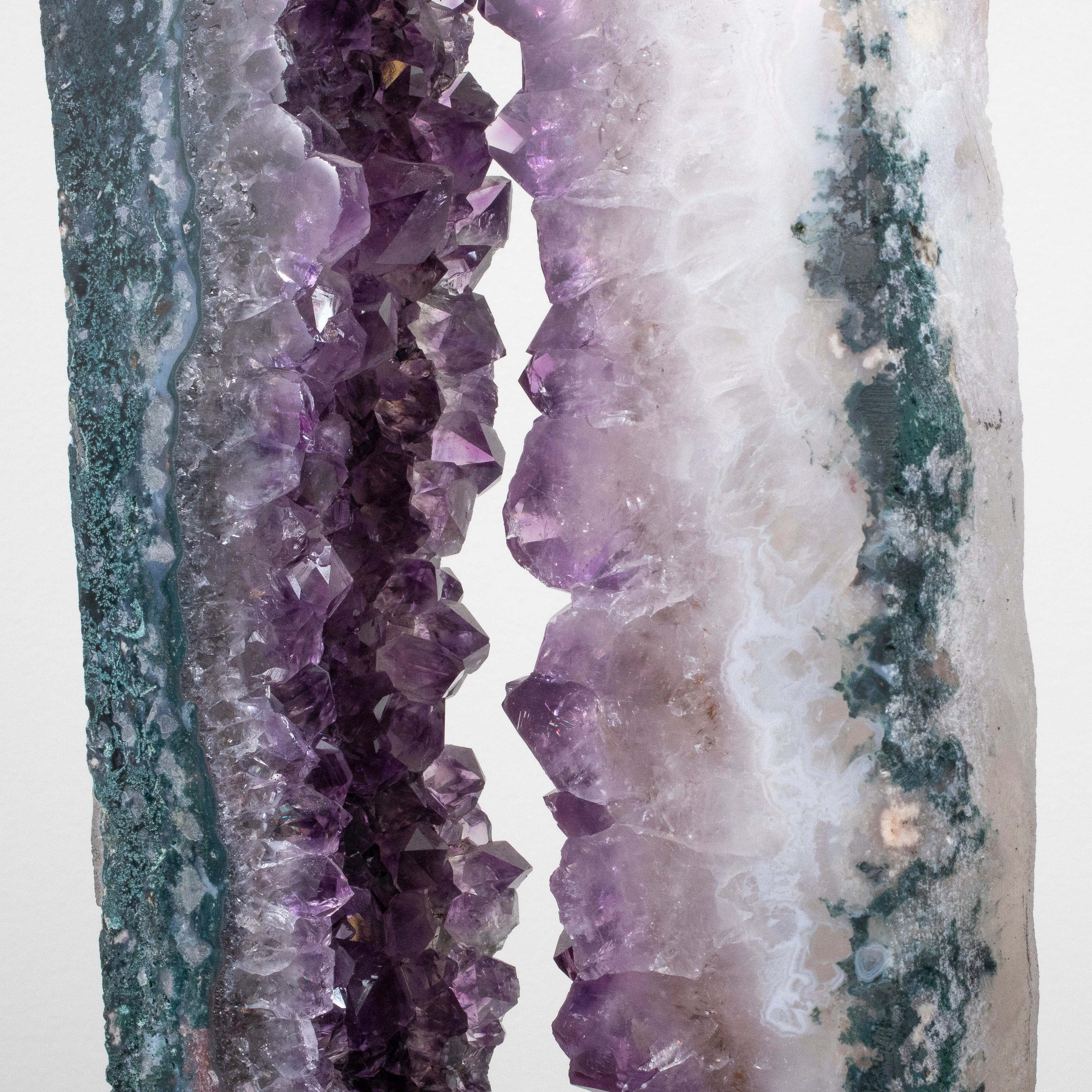 Kalifano Amethyst Amethyst Geode Wings from Brazil on Custom Stand- 38" / 39 lbs BAG8000.009