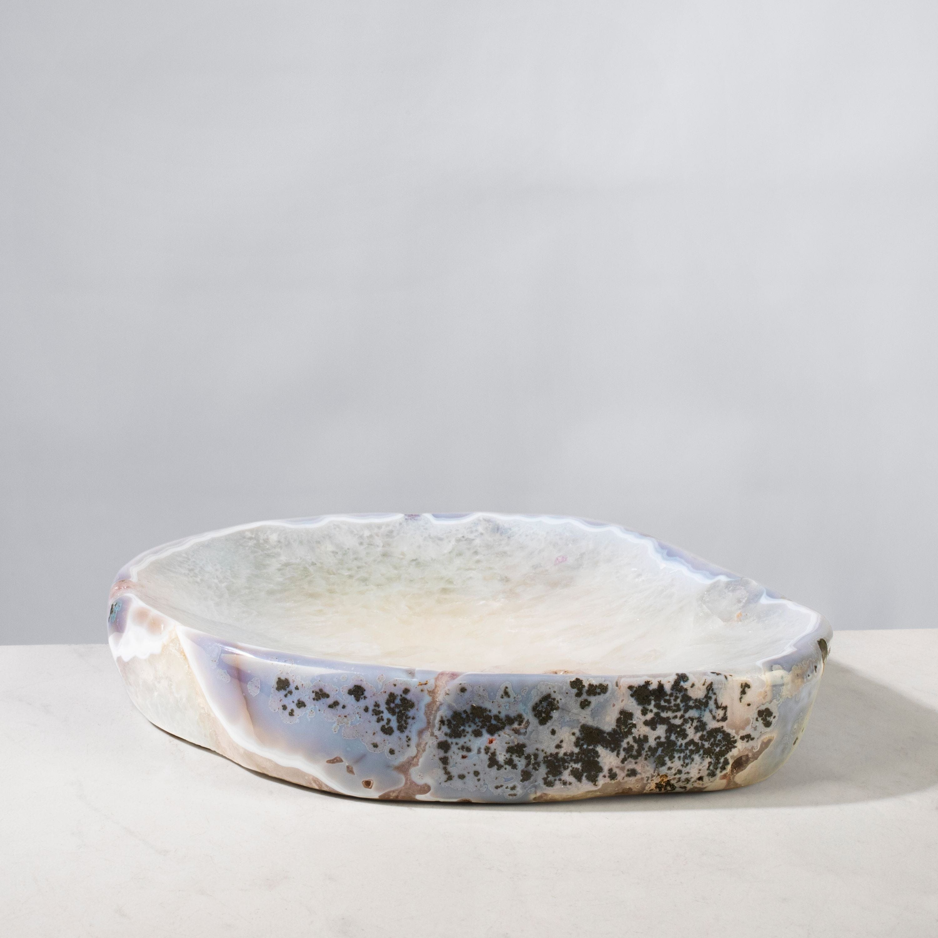 Kalifano Amethyst Natural Amethyst Crystal Bowl from Brazil - 12.25" BOWL2700.001
