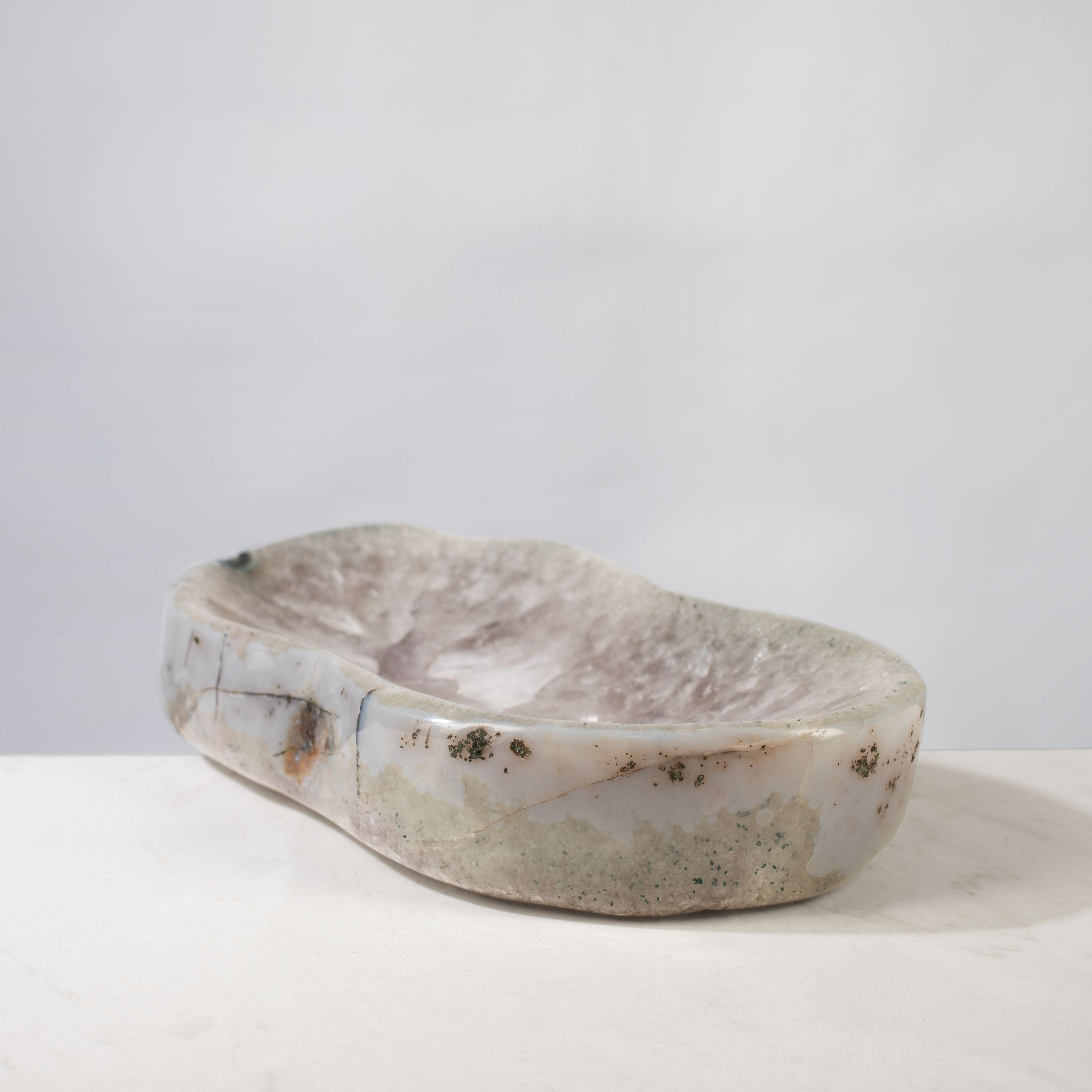Kalifano Amethyst Natural Amethyst Crystal Bowl from Brazil - 13.25" BOWL3500.001