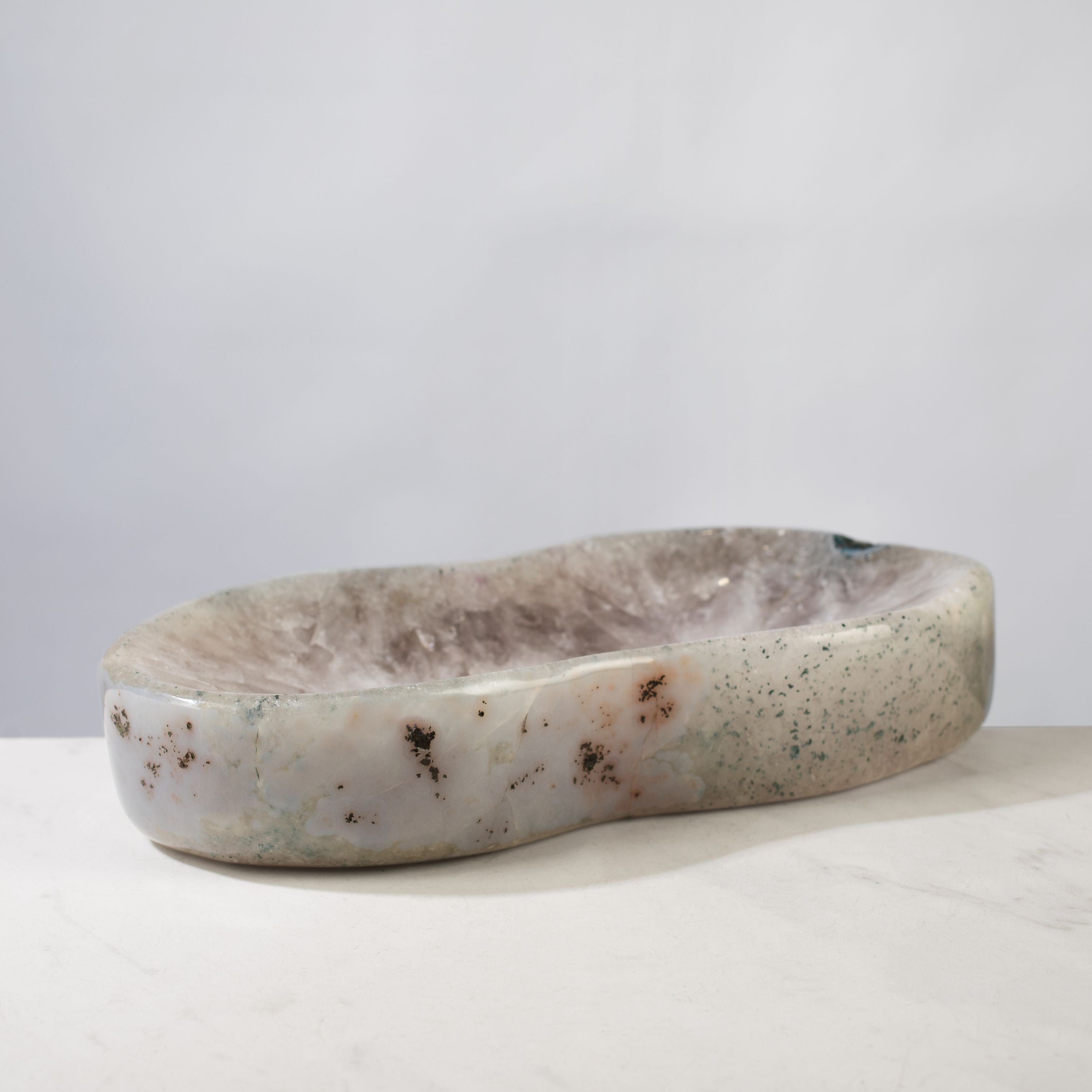 Kalifano Amethyst Natural Amethyst Crystal Bowl from Brazil - 13.25" BOWL3500.001