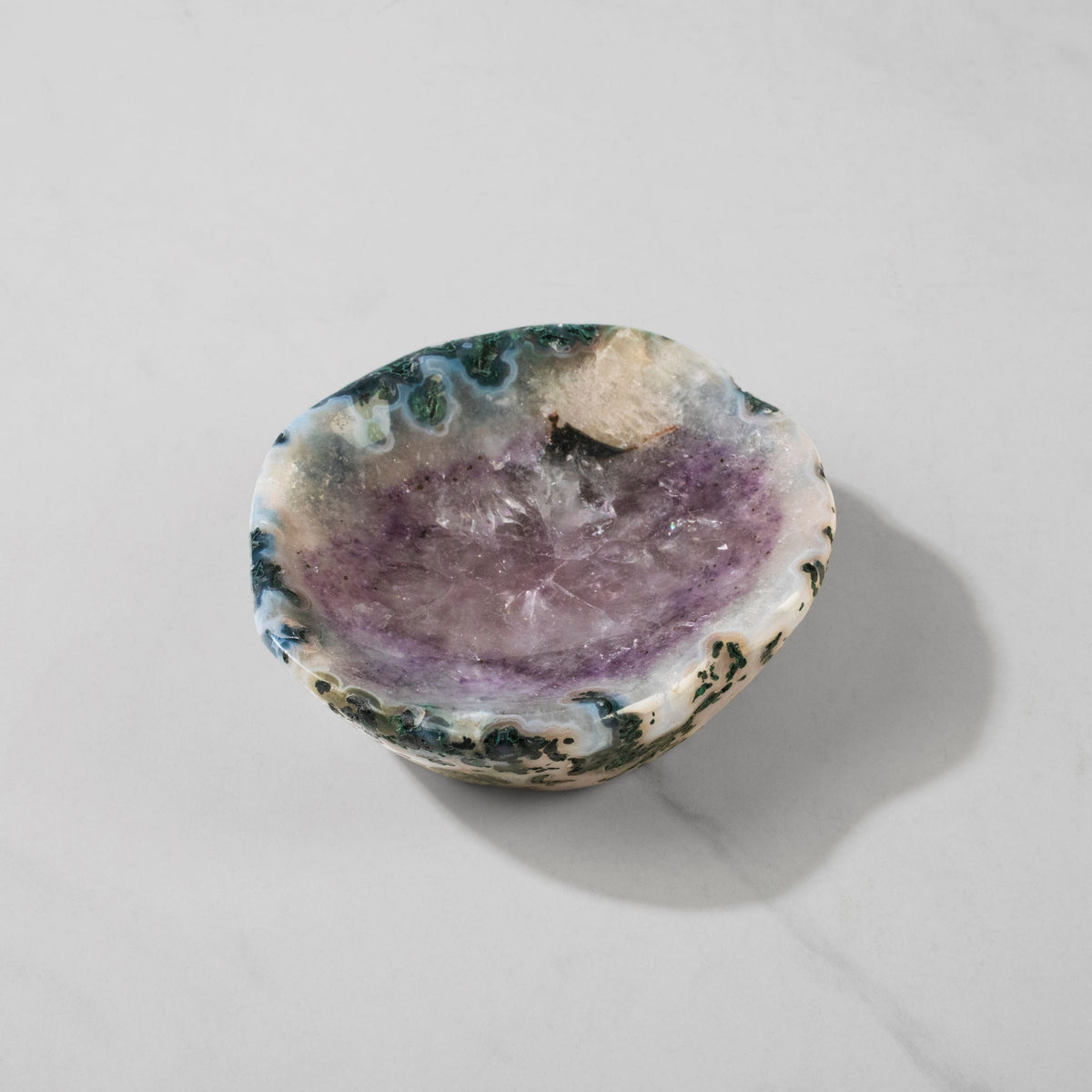 Kalifano Amethyst Natural Amethyst Crystal Bowl from Brazil - 4.5" BOWL300.002