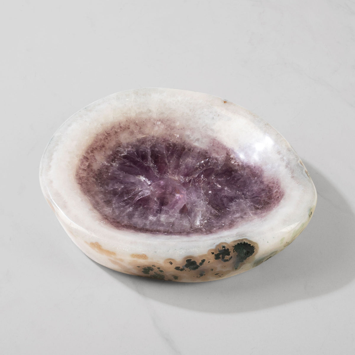 Kalifano Amethyst Natural Amethyst Crystal Bowl from Brazil - 8.25" BOWL1200.003