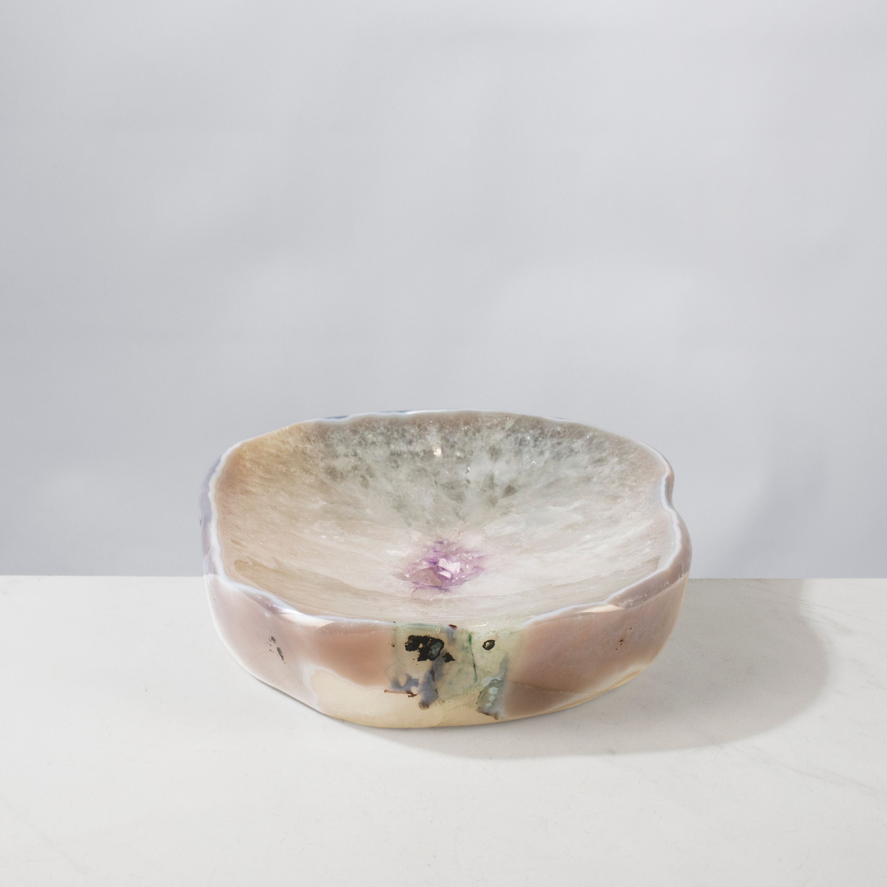 Kalifano Amethyst Natural Amethyst Crystal Bowl from Brazil - 8.25" BOWL1800.005