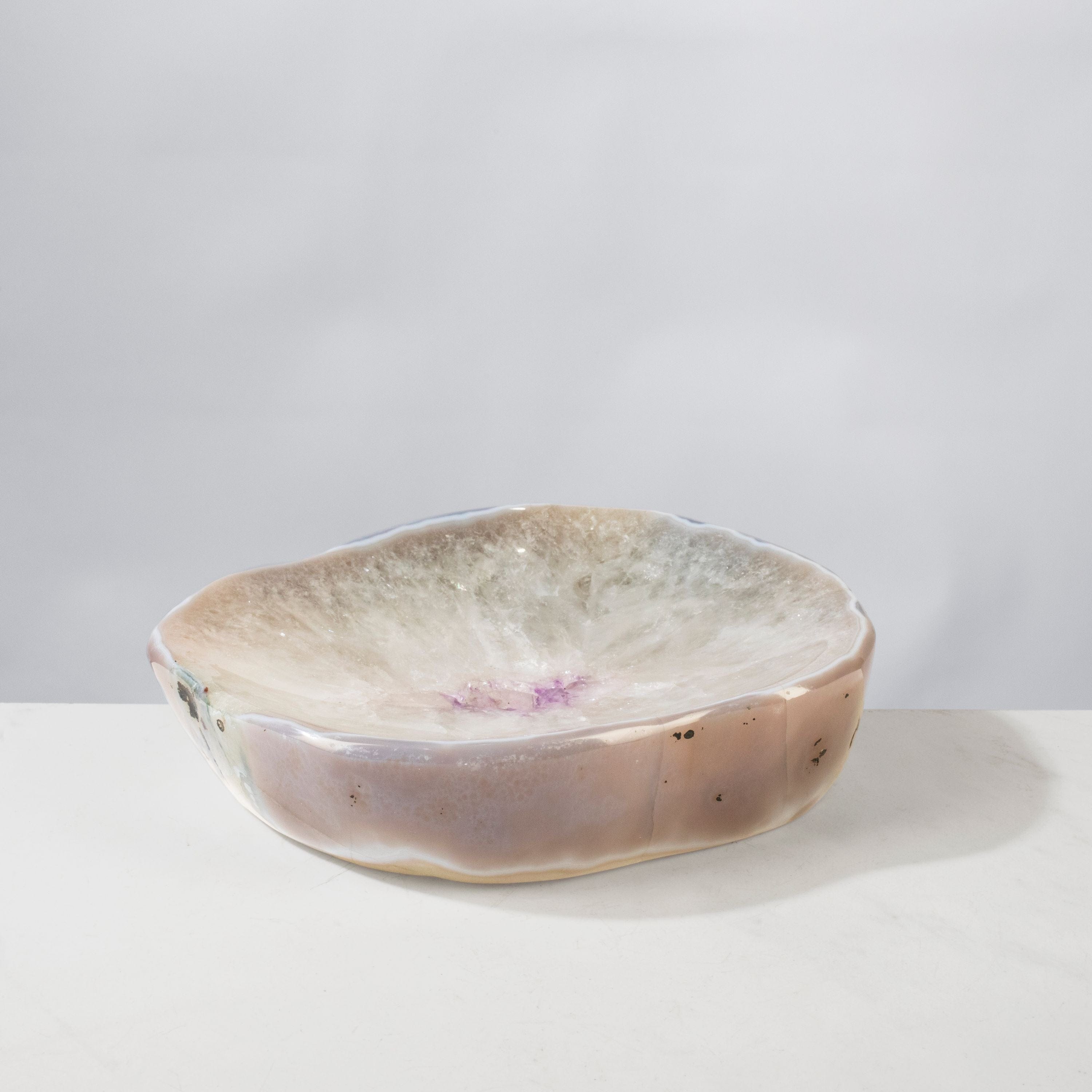 Kalifano Amethyst Natural Amethyst Crystal Bowl from Brazil - 8.25" BOWL1800.005