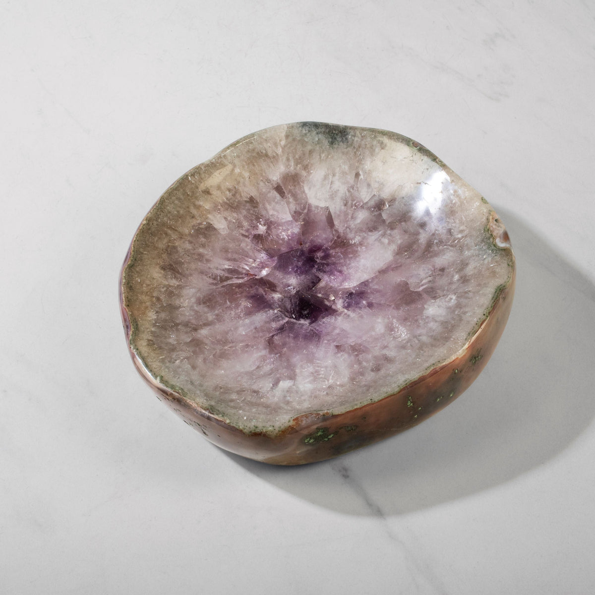 Kalifano Amethyst Natural Amethyst Crystal Bowl from Brazil - 8.5" BOWL2000.001