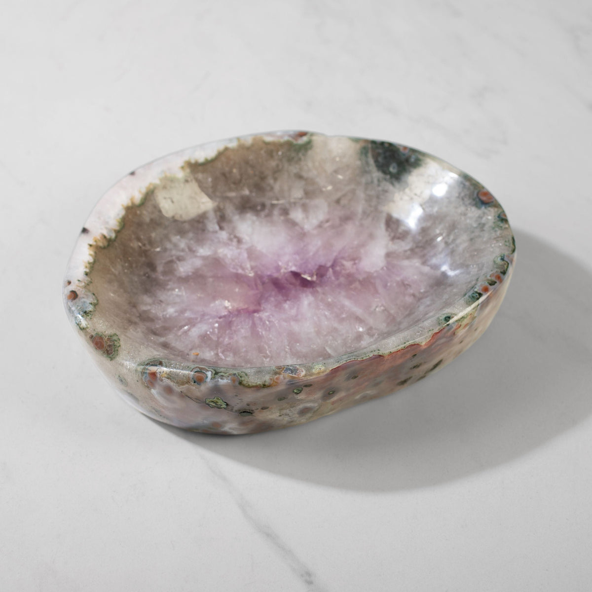 Kalifano Amethyst Natural Amethyst Crystal Bowl from Brazil - 8.75" BOWL1600.003