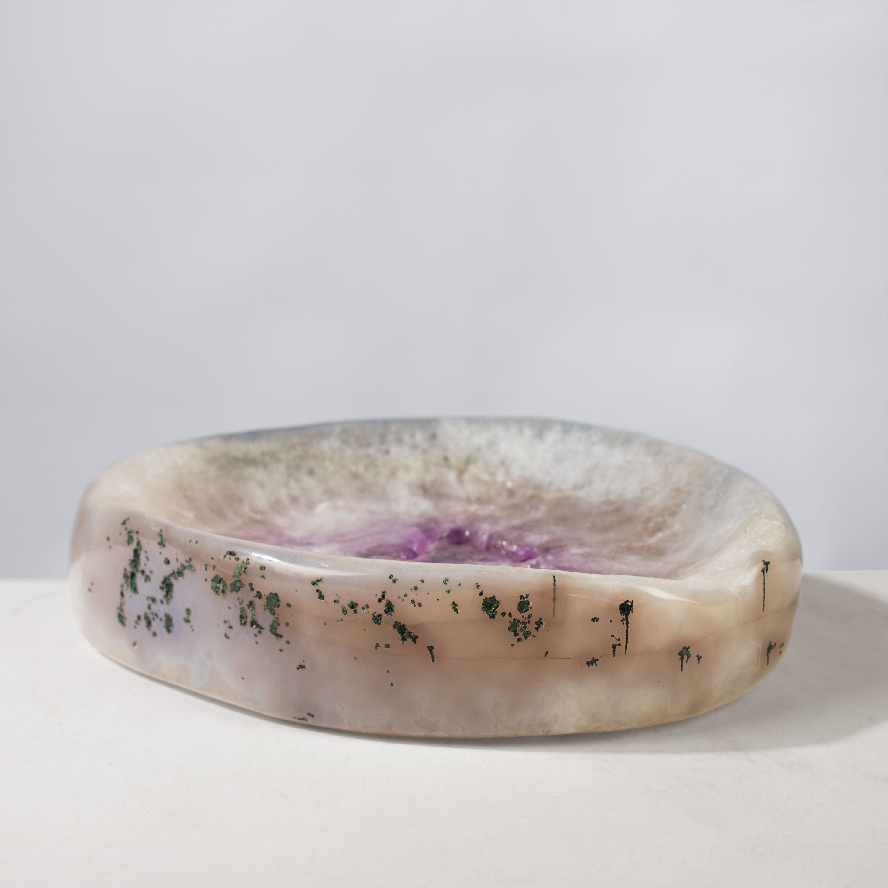 Kalifano Amethyst Natural Amethyst Crystal Bowl from Brazil - 9" BOWL1600.002