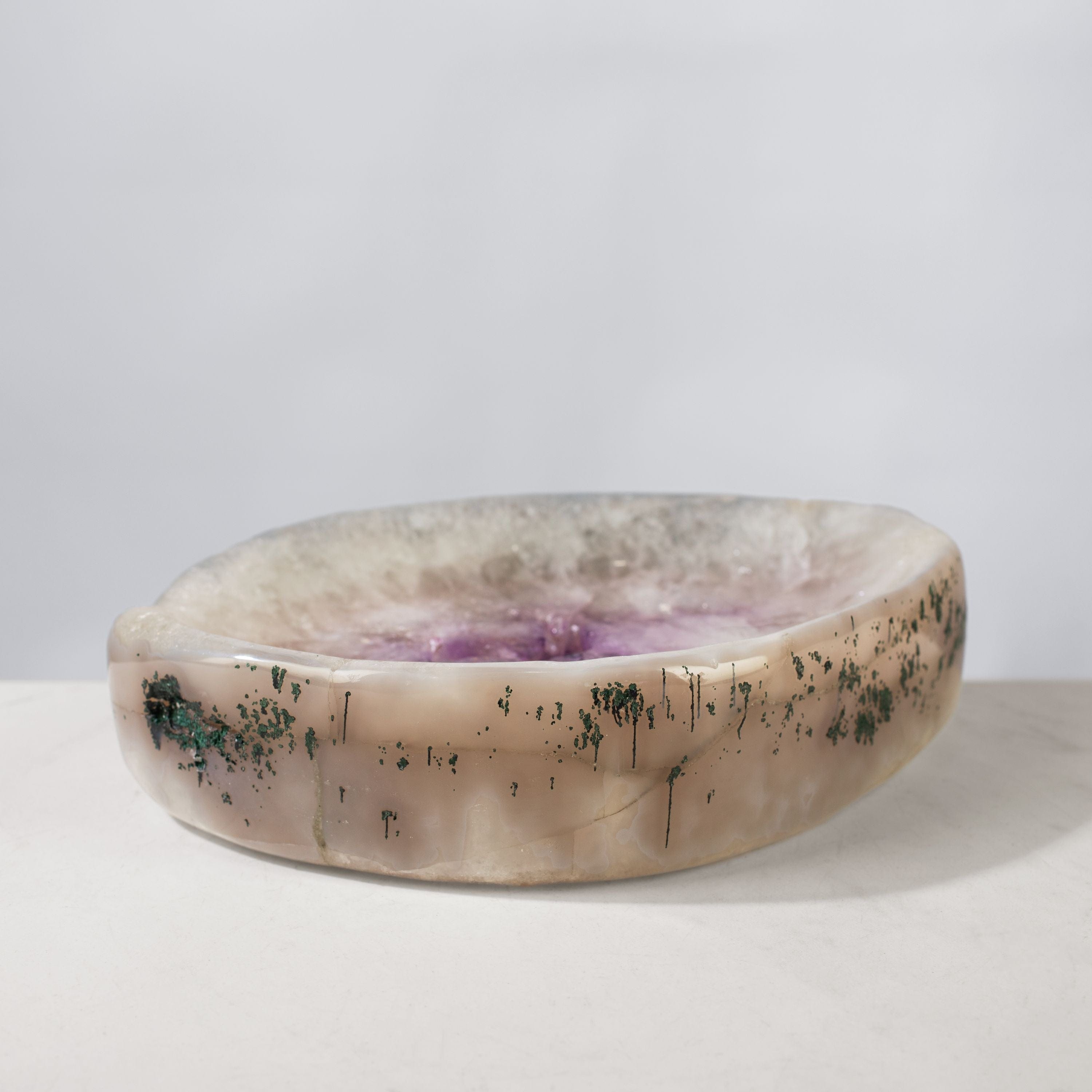 Kalifano Amethyst Natural Amethyst Crystal Bowl from Brazil - 9" BOWL1600.002