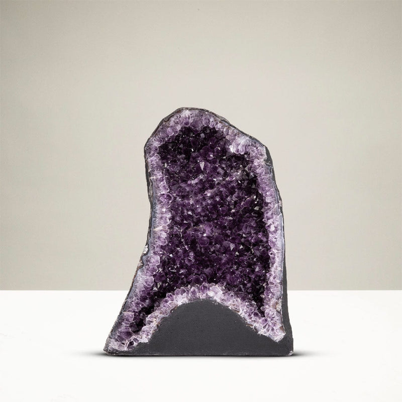 Kalifano Amethyst Natural Brazilian Amethyst Crystal Geode Cathedral - 20 in / 62 lbs BAG7200.001