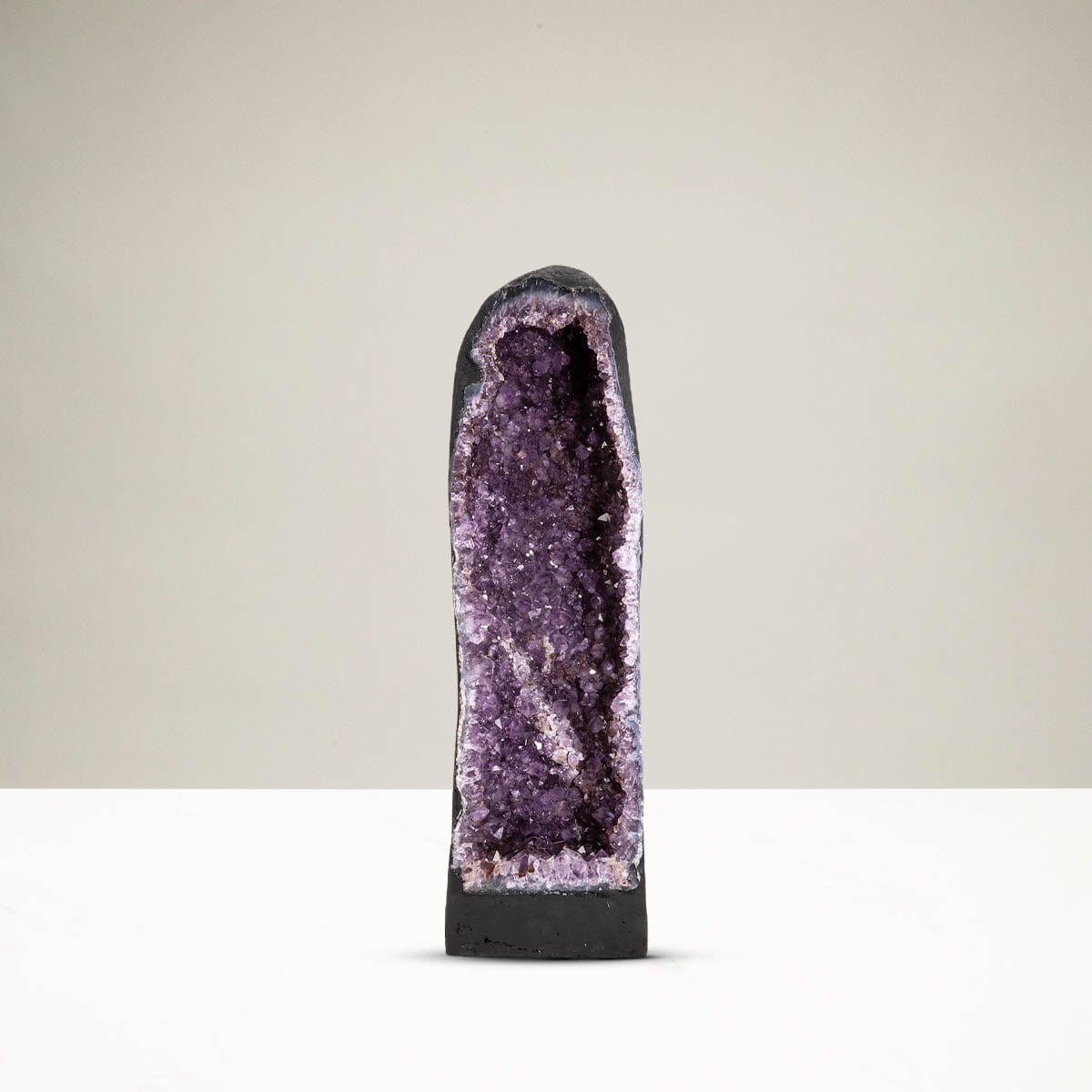 Kalifano Amethyst Natural Brazilian Amethyst Crystal Geode Cathedral - 25 in / 42 lbs BAG5800.001