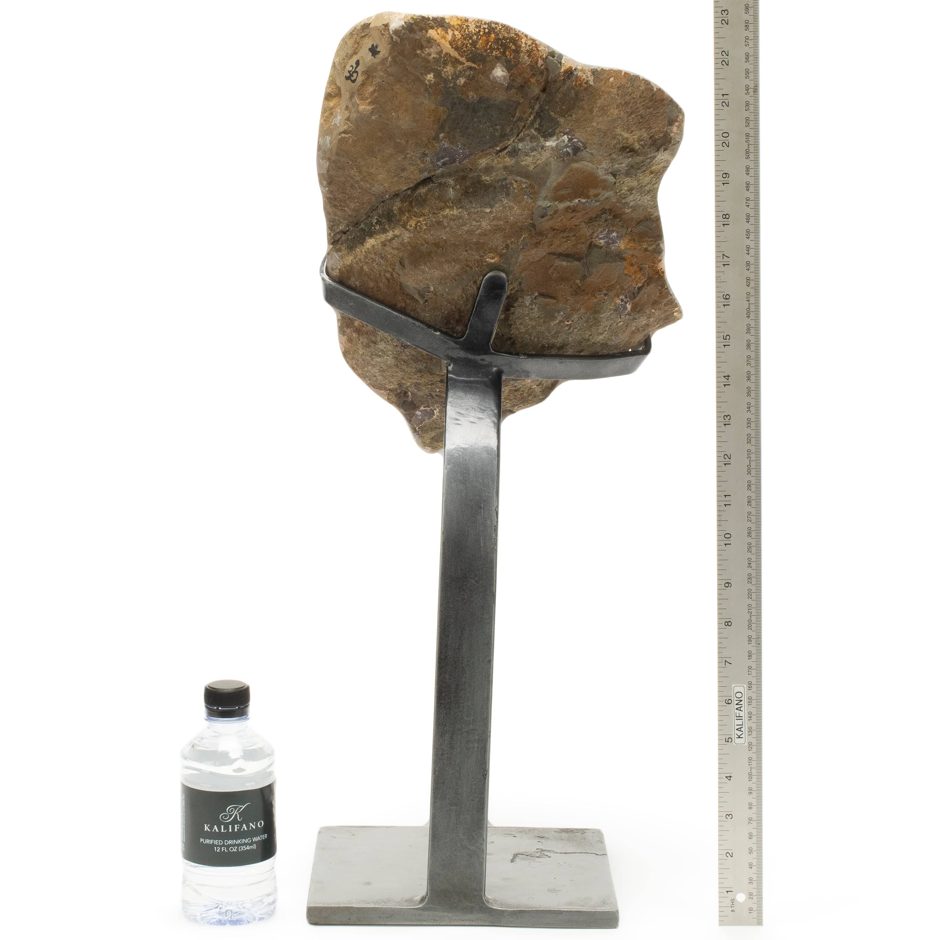 Kalifano Amethyst Natural Uruguayan Amethyst Geode on Custom Stand - 24" / 33 lbs UAG5500.007