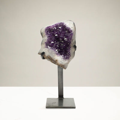 Kalifano Amethyst Natural Uruguayan Amethyst Geode on Custom Stand - 24" / 33 lbs UAG5500.007