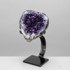 Uruguayan Amethyst Geode on Custom Stand - 11