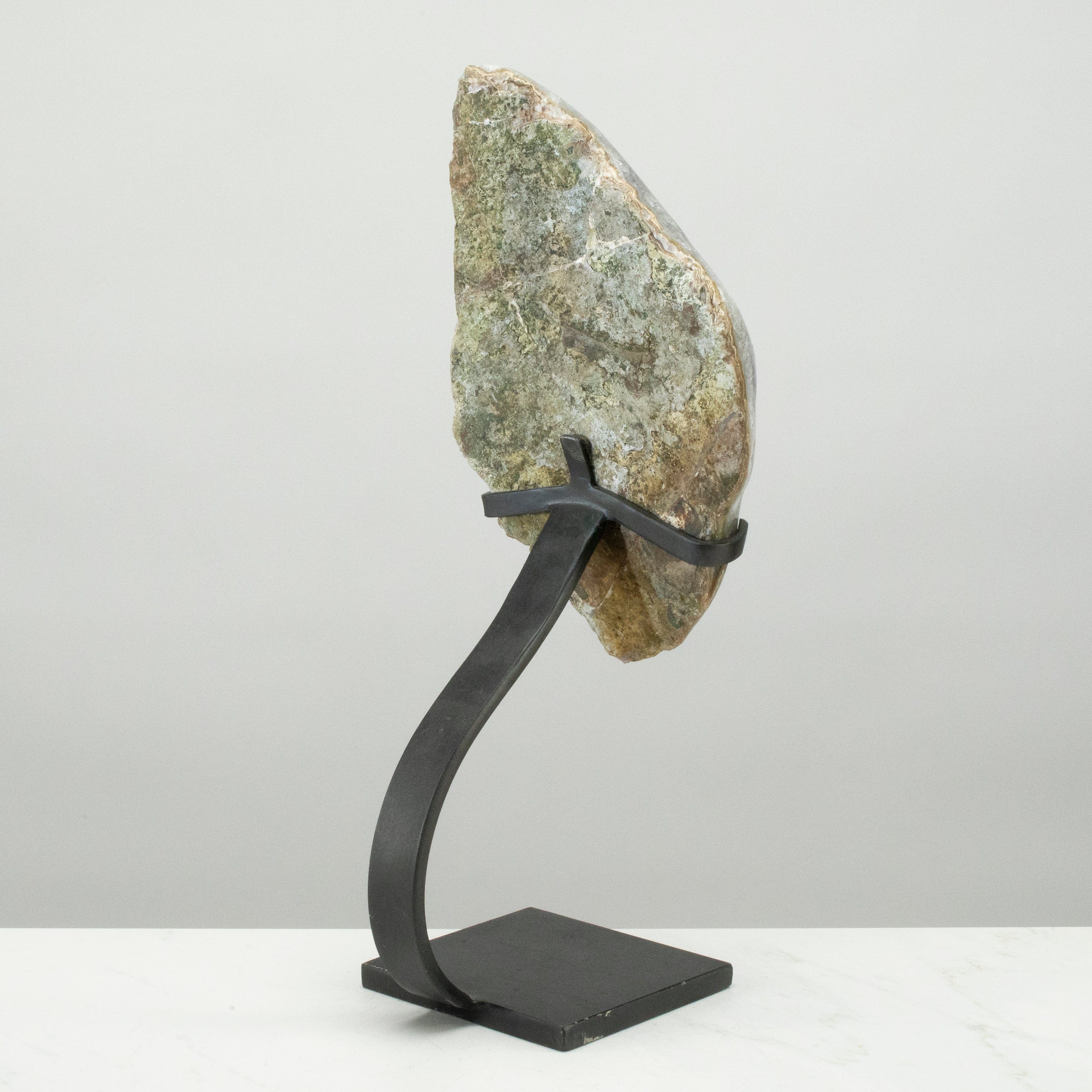 Kalifano Amethyst Uruguayan Amethyst Geode on Custom Stand - 13"/ 11 lbs - (Better Quality) UAG3000-B