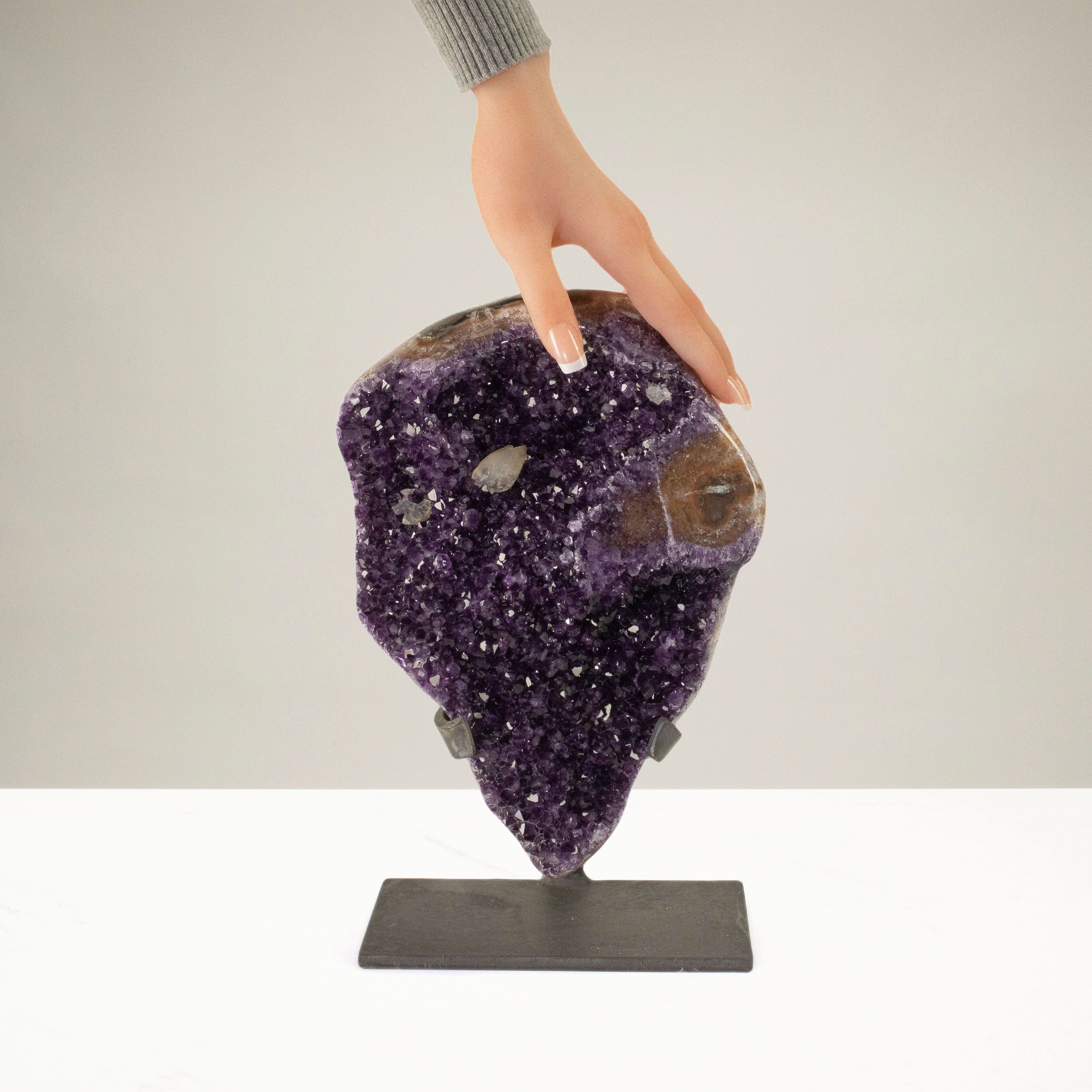 KALIFANO Natural Uruguayan Amethyst Geode Crystal For Sale