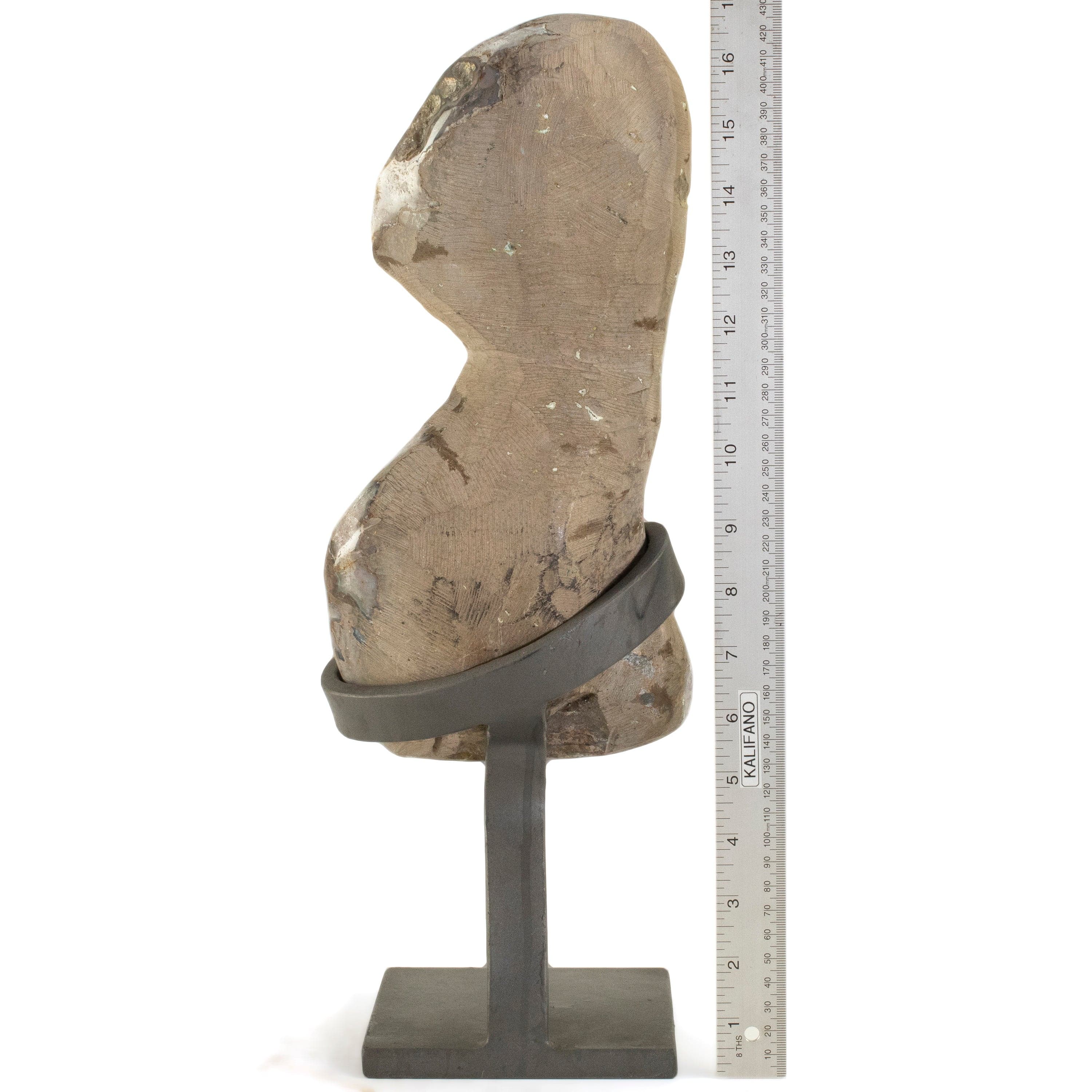 Kalifano Amethyst Uruguayan Amethyst Geode on Custom Stand - 13.9 lbs / 17 in. UAG6300.001