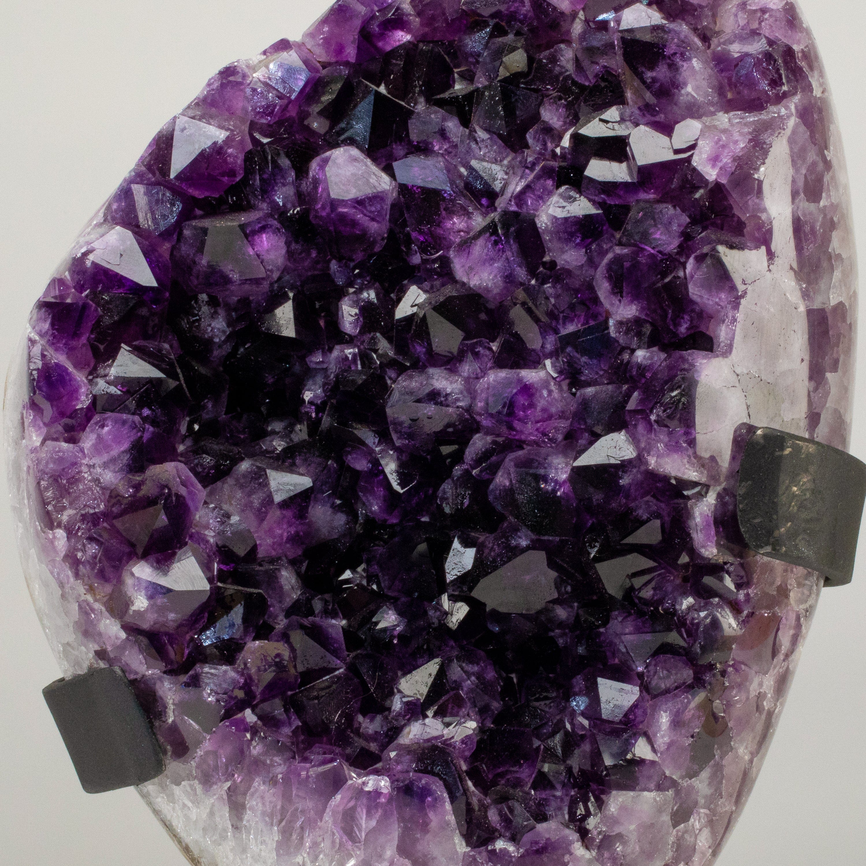 Kalifano Amethyst Uruguayan Amethyst Geode on Custom Stand - 14" / 14 lbs UAG6800.007