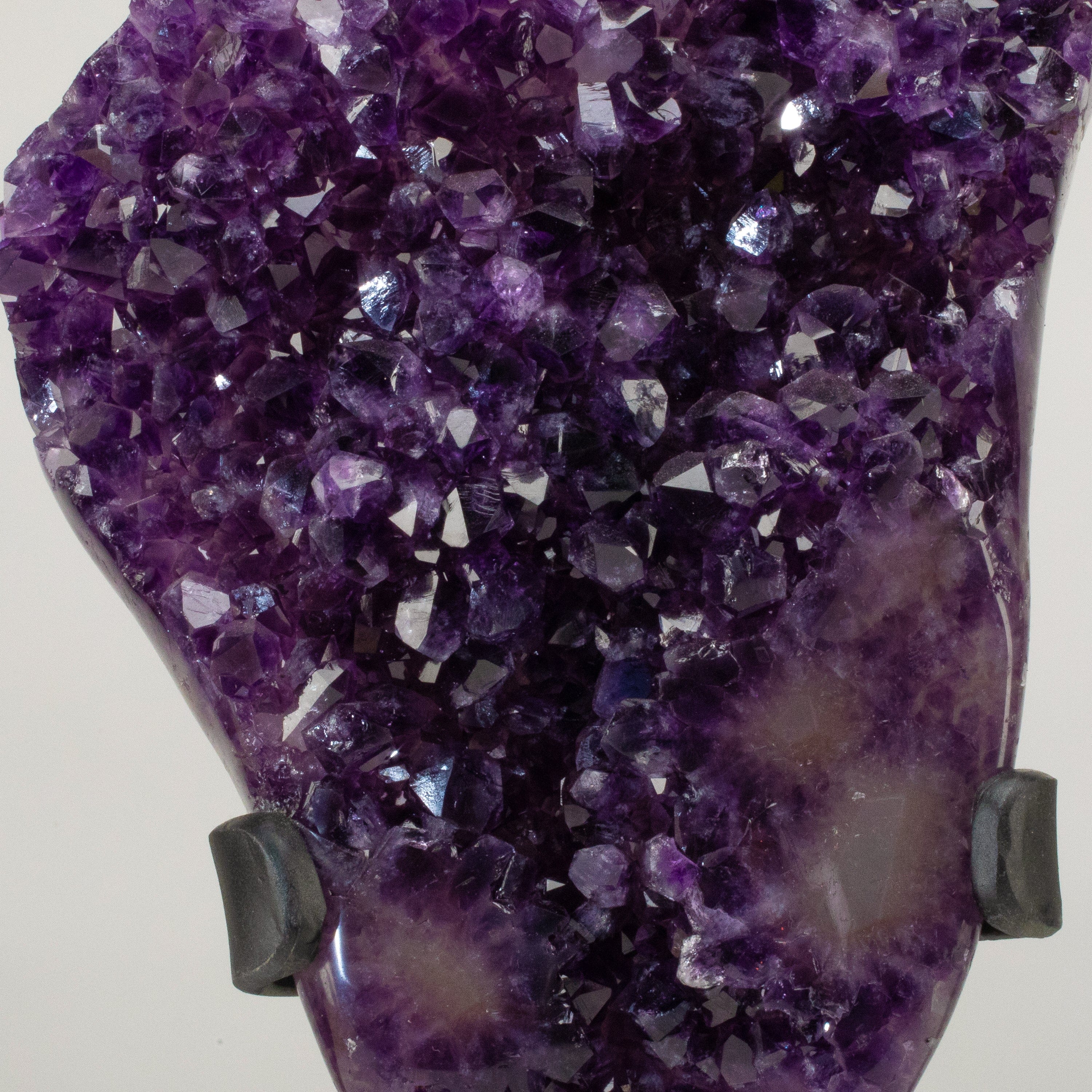 Kalifano Amethyst Uruguayan Amethyst Geode on Custom Stand - 15" / 13 lbs UAG6000.011