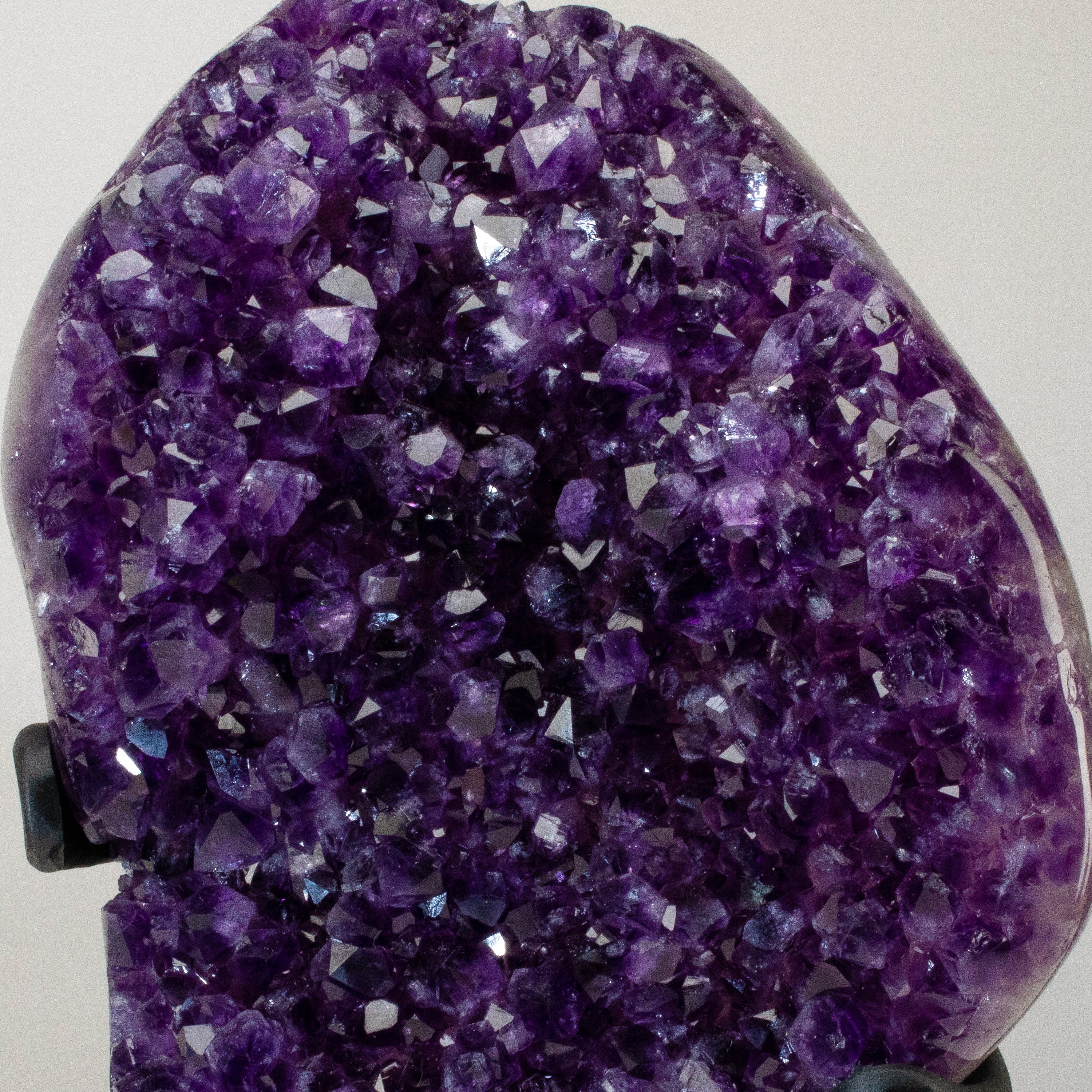 Kalifano Amethyst Uruguayan Amethyst Geode on Custom Stand - 15" / 19 lbs UAG9600.002