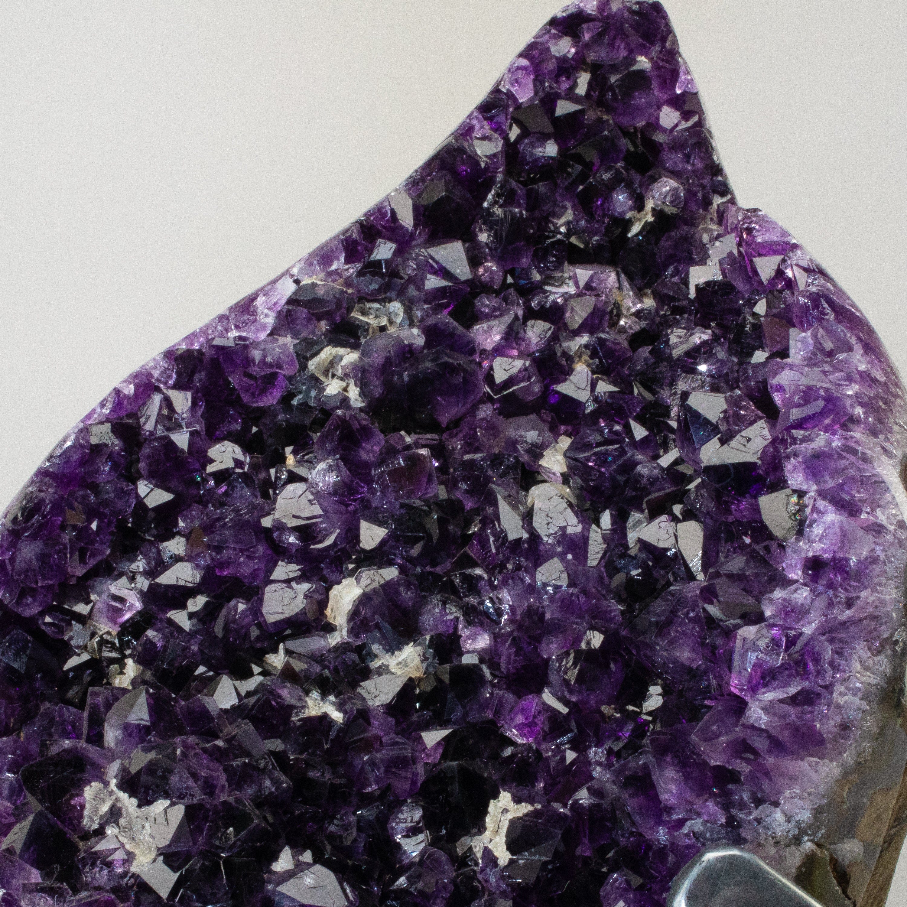 Kalifano Amethyst Uruguayan Amethyst Geode on Custom Stand - 16" / 19 lbs UAG9200.003