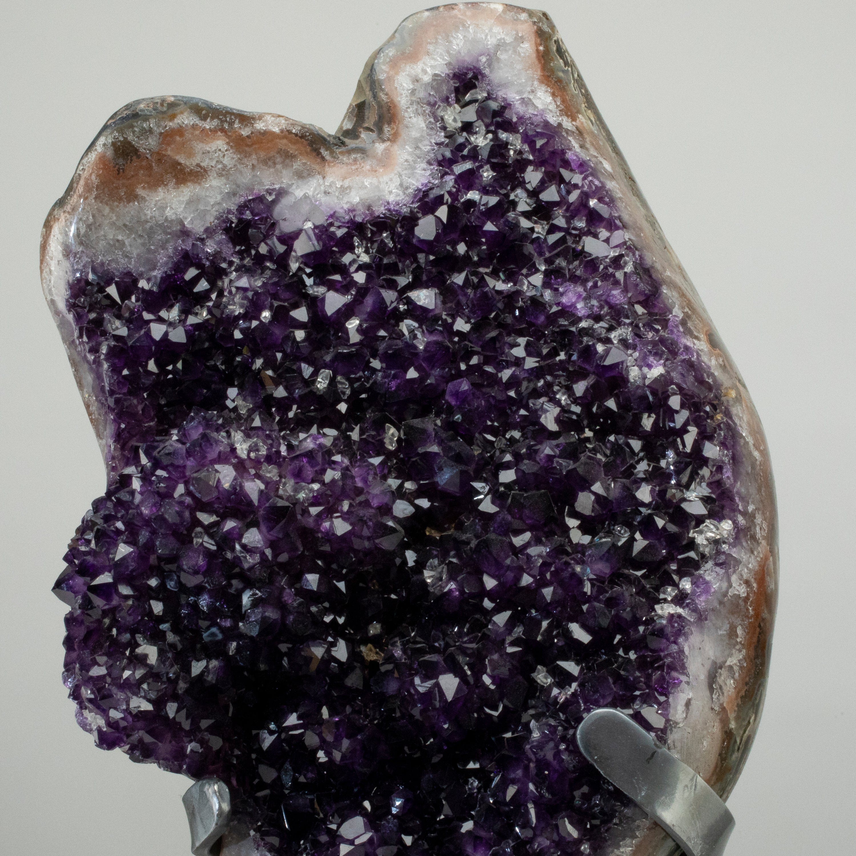 Kalifano Amethyst Uruguayan Amethyst Geode on Custom Stand - 21" / 42 lbs UAG20000.003