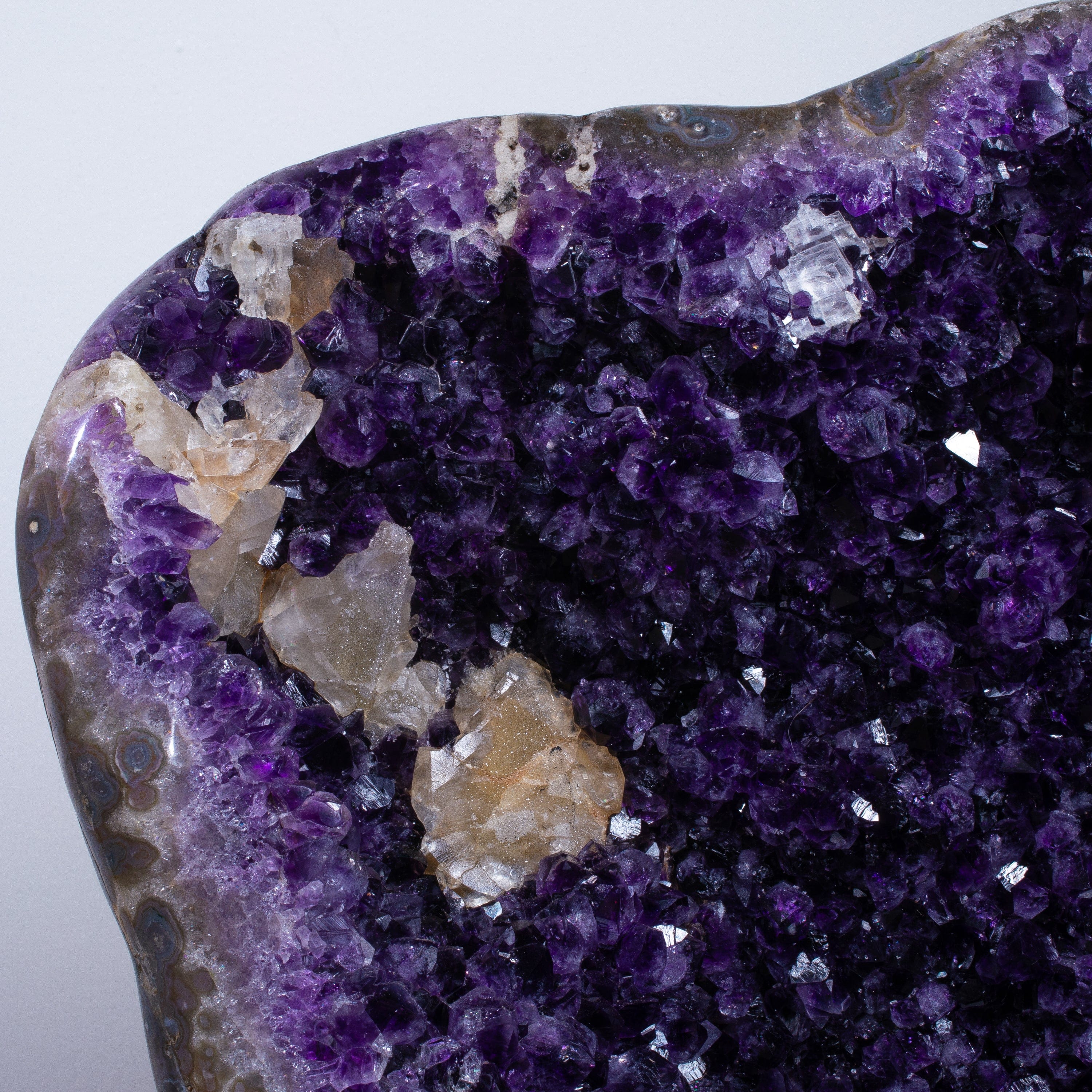 Kalifano Amethyst Uruguayan Amethyst Geode on Custom Stand - 27" / 72 lbs UAG30000.001