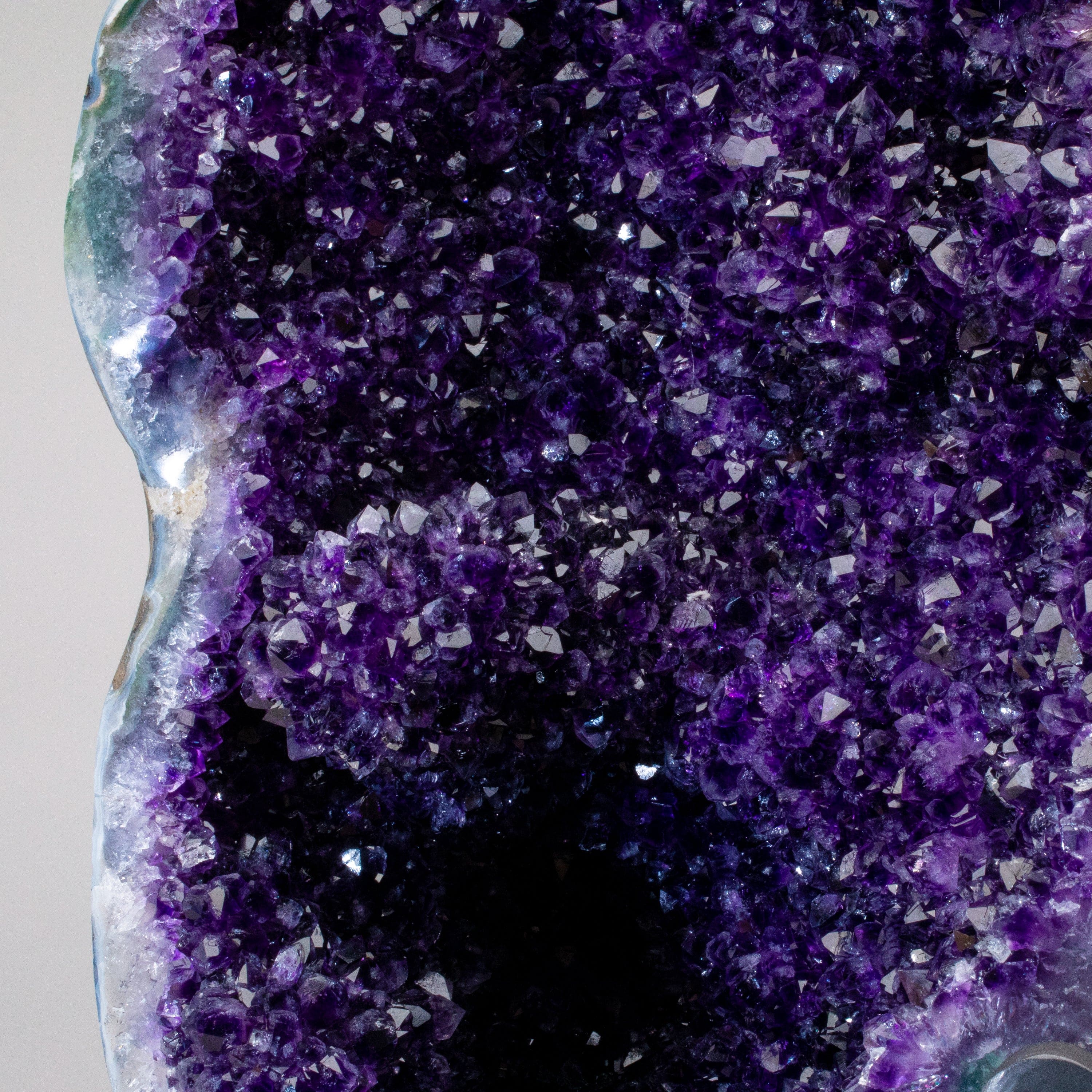 Kalifano Amethyst Uruguayan Amethyst Geode on Custom Stand - 29" / 56 lbs UAG28000.002