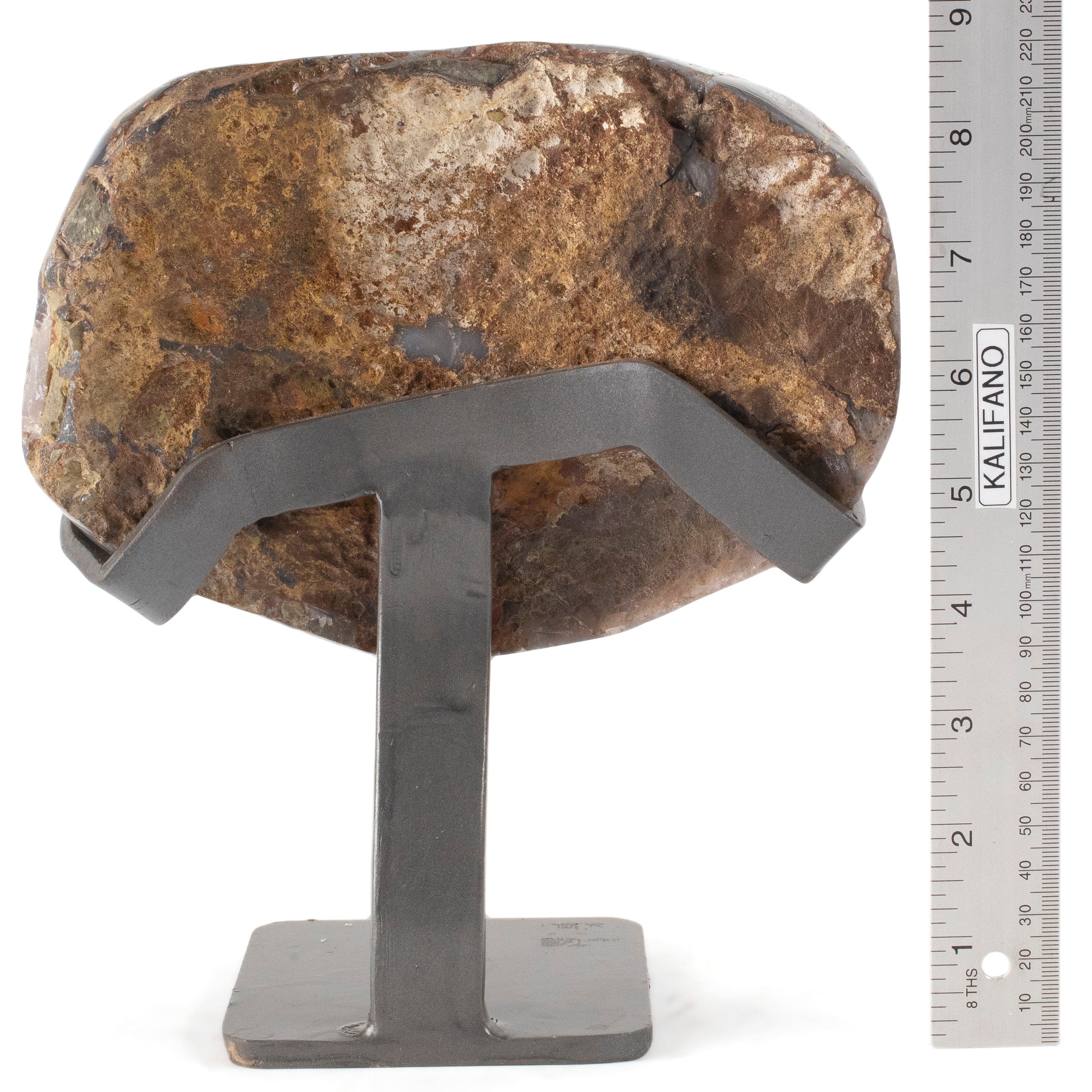 Kalifano Amethyst Uruguayan Amethyst Geode on Custom Stand - 6.4 lbs / 8.5 in. UAG2900.017