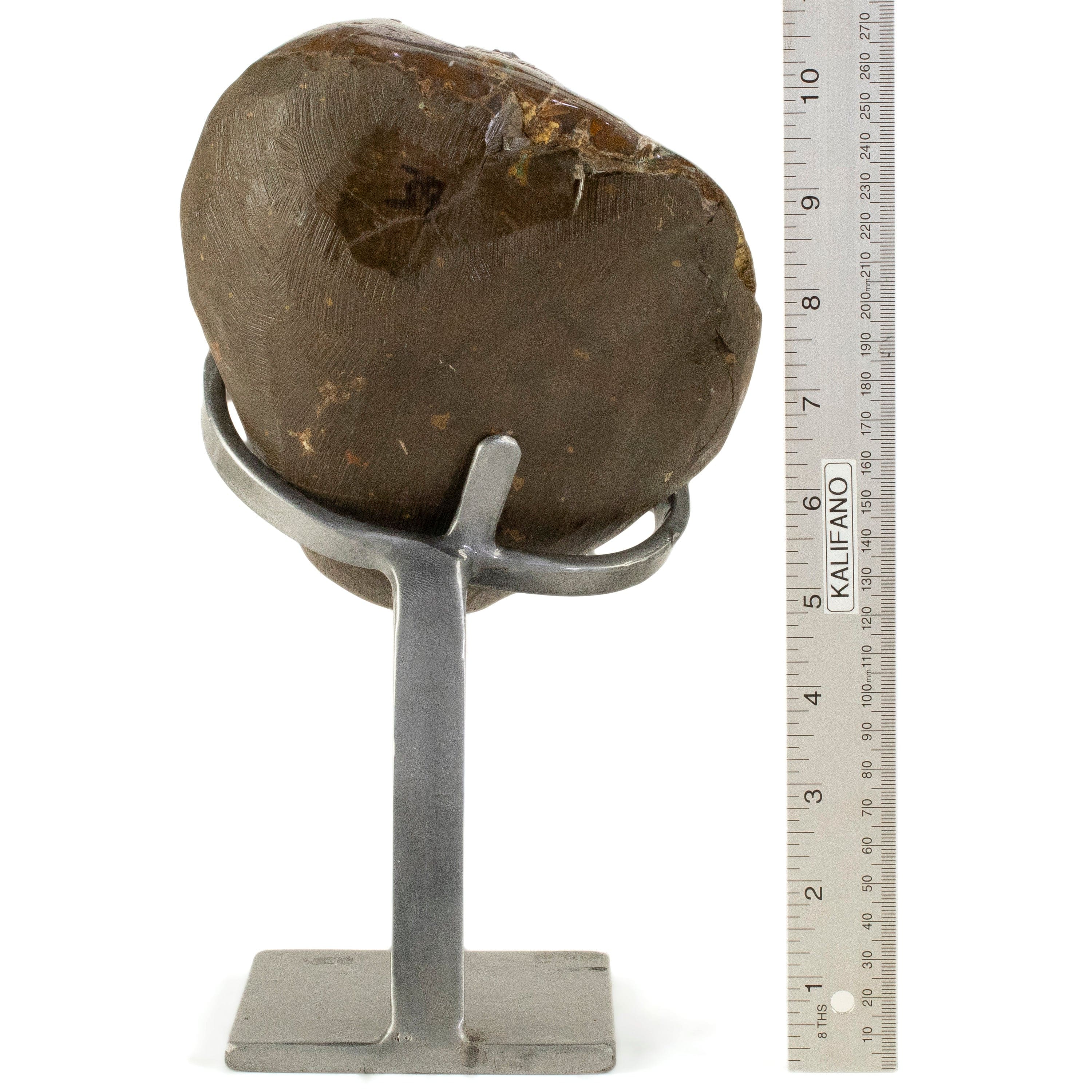 Kalifano Amethyst Uruguayan Amethyst Geode on Custom Stand - 7.7 lbs / 10.5 in. UAG3500.002