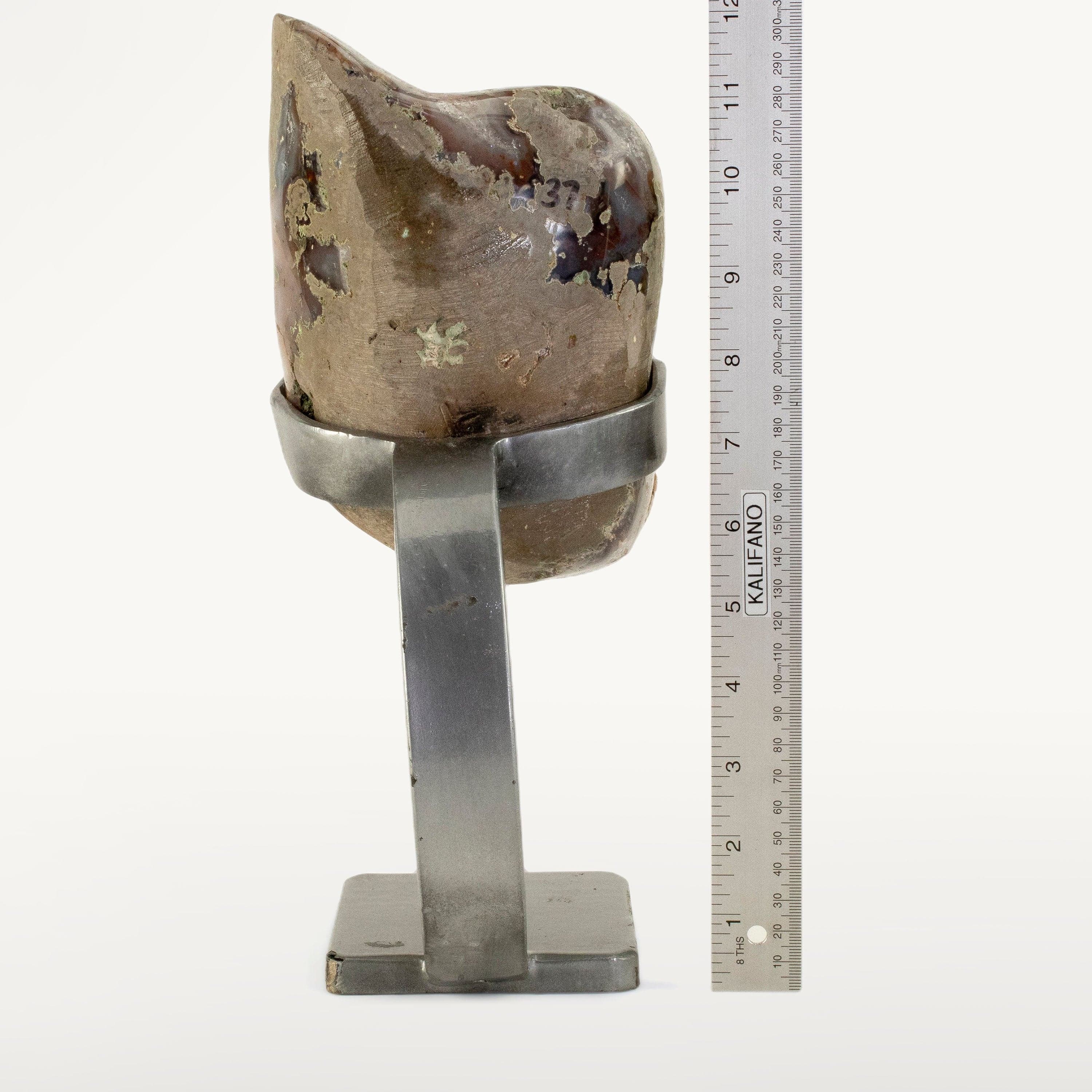 Kalifano Amethyst Uruguayan Druzy Amethyst Geode on Custom Stand - 9.8 lbs / 12 in. UAG2200.017