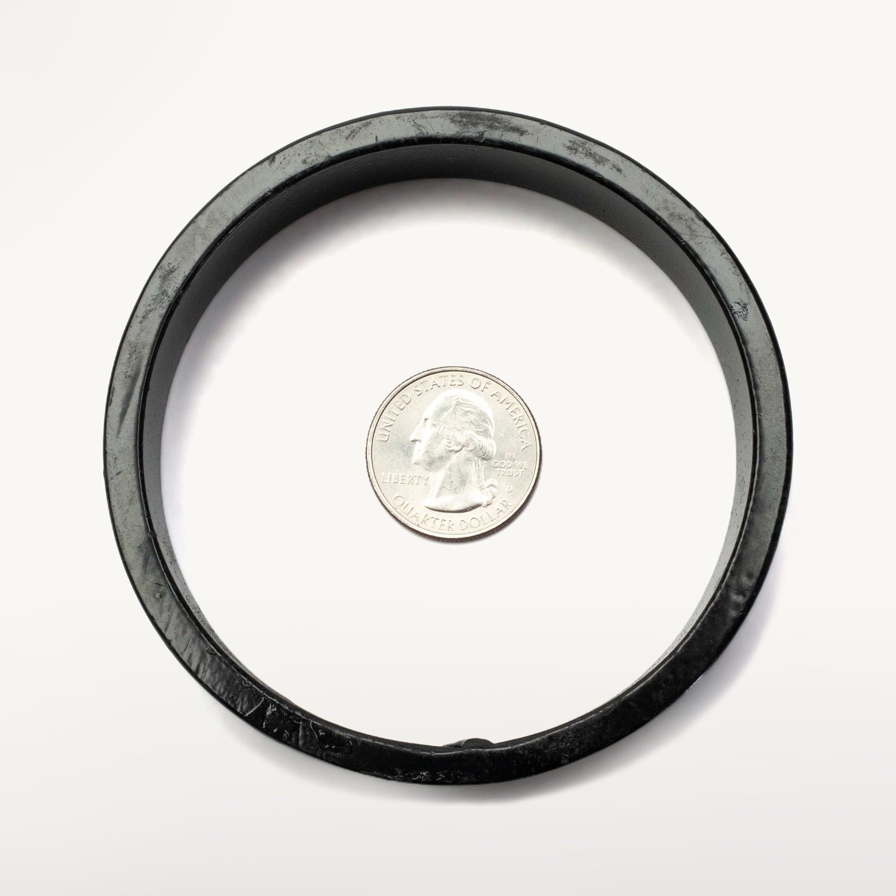Kalifano Black Metal Ring Sphere Stand - 8 cm / 3" MS8