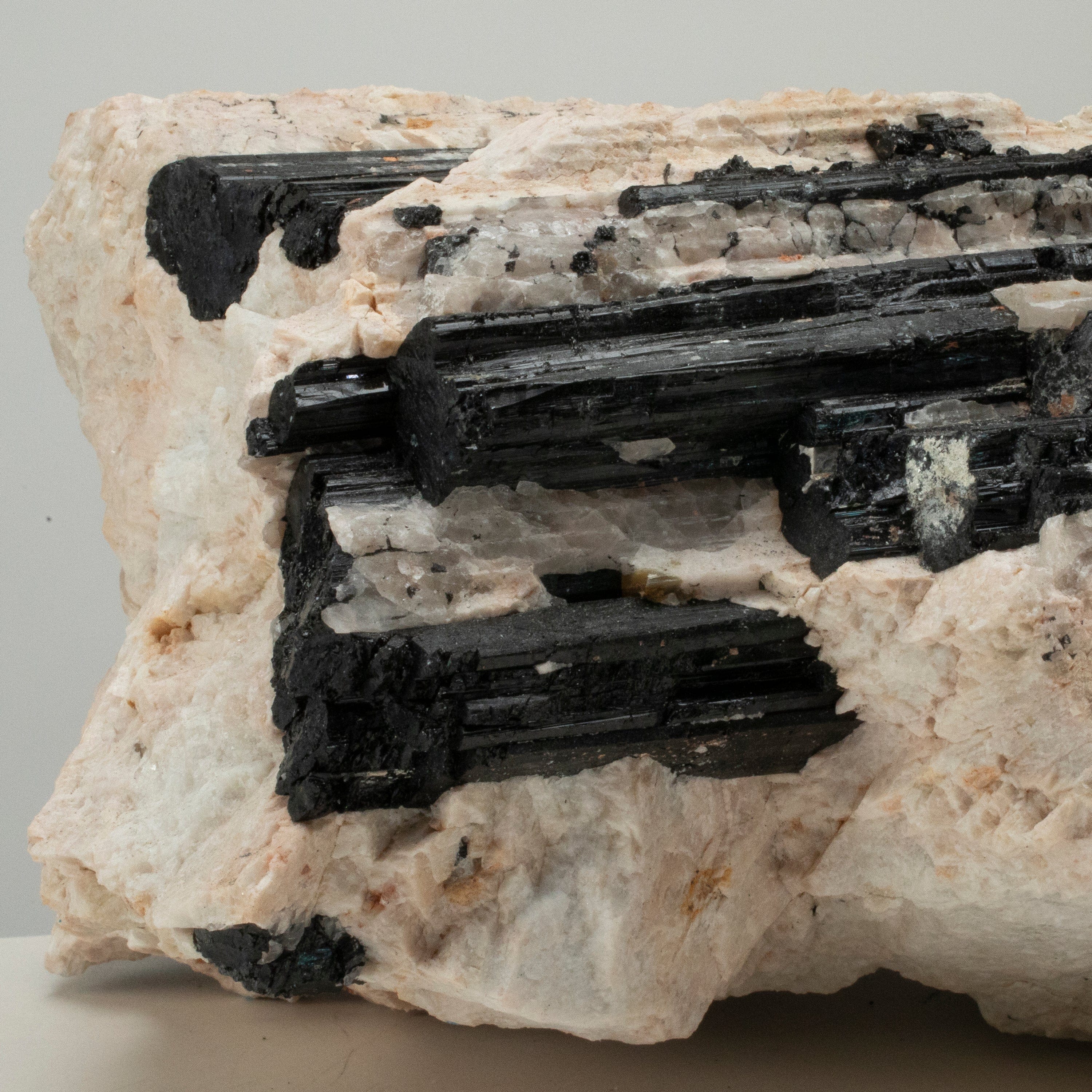 Kalifano Black Tourmaline Raw Black Tourmaline and Mica Log 10" / 27.8lbs BT1800.001