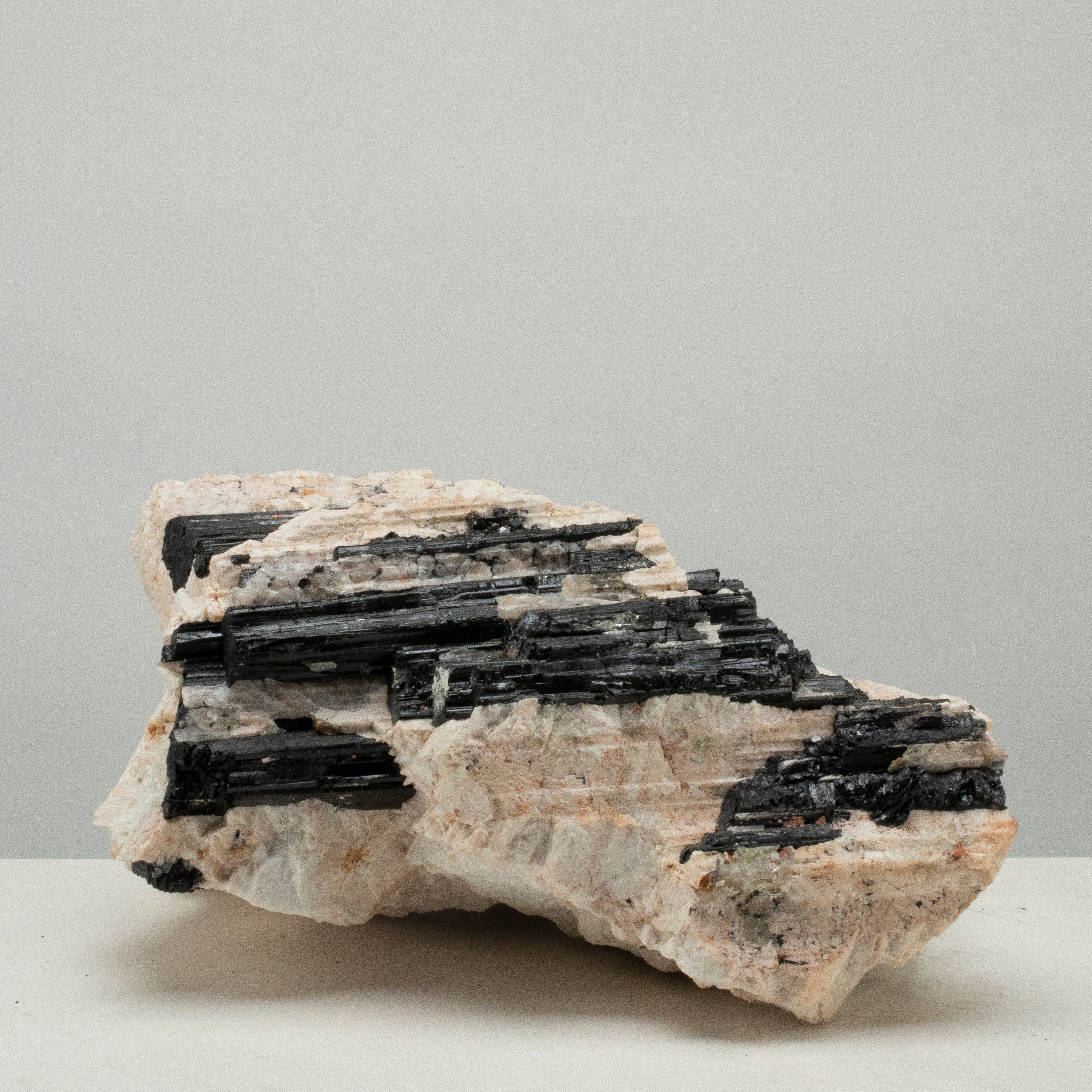 Kalifano Black Tourmaline Raw Black Tourmaline and Mica Log 10" / 27.8lbs BT1800.001