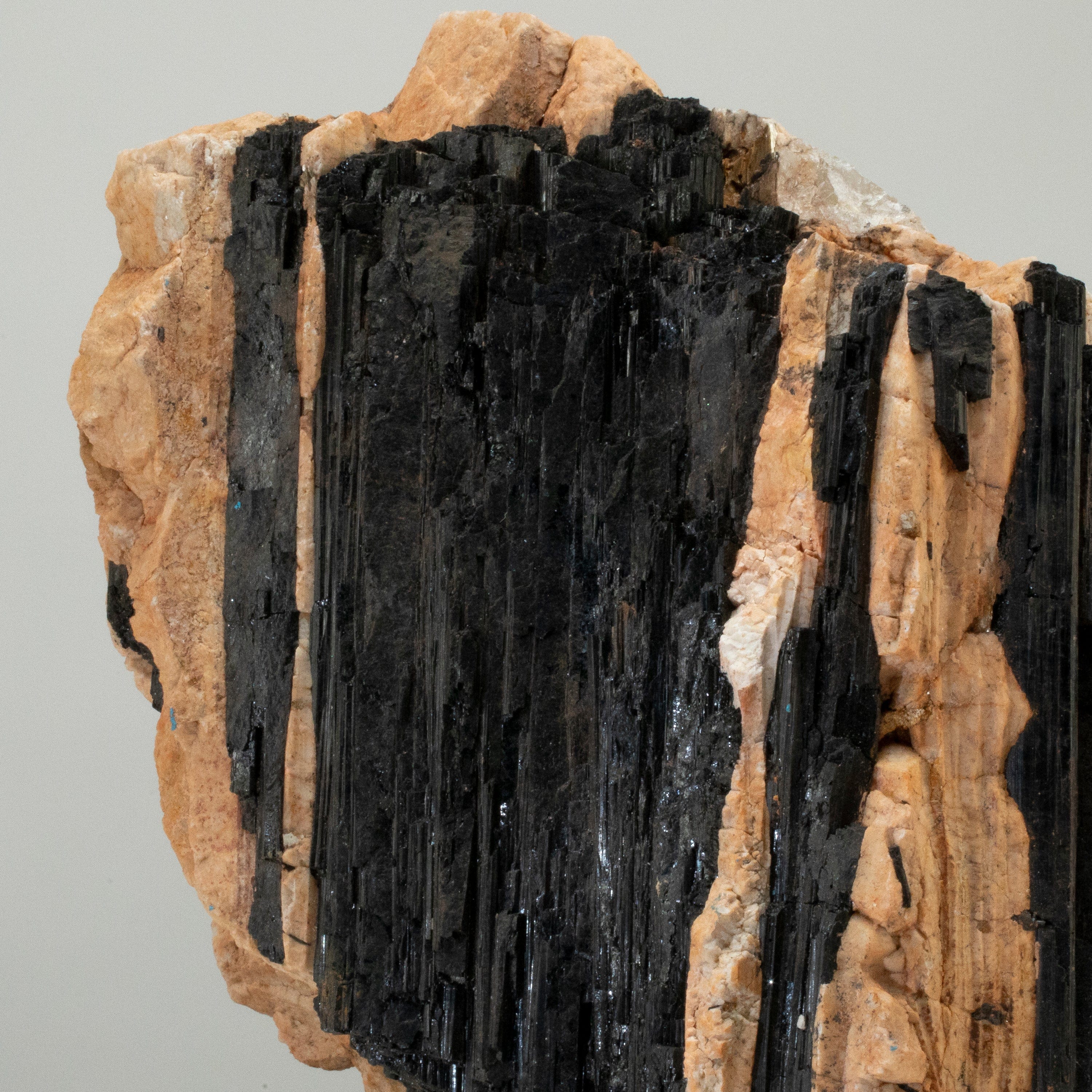 Kalifano Black Tourmaline Raw Black Tourmaline and Mica Log 11" / 31.8lbs BT2200.001