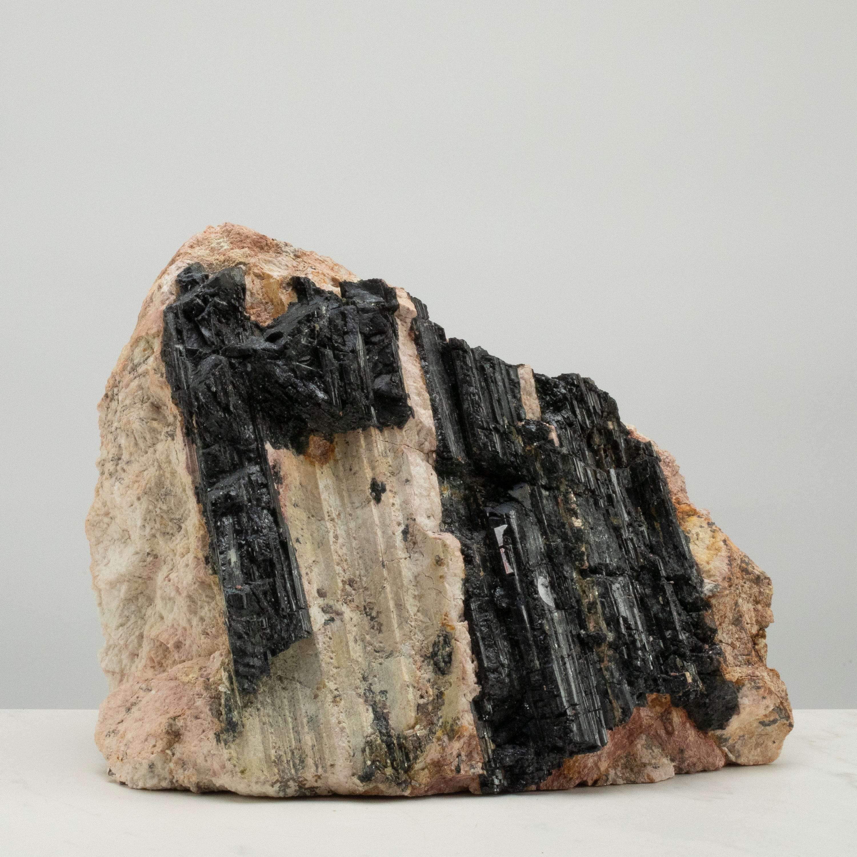 KALIFANO Raw Black Tourmaline and Mica Log For Sale 12