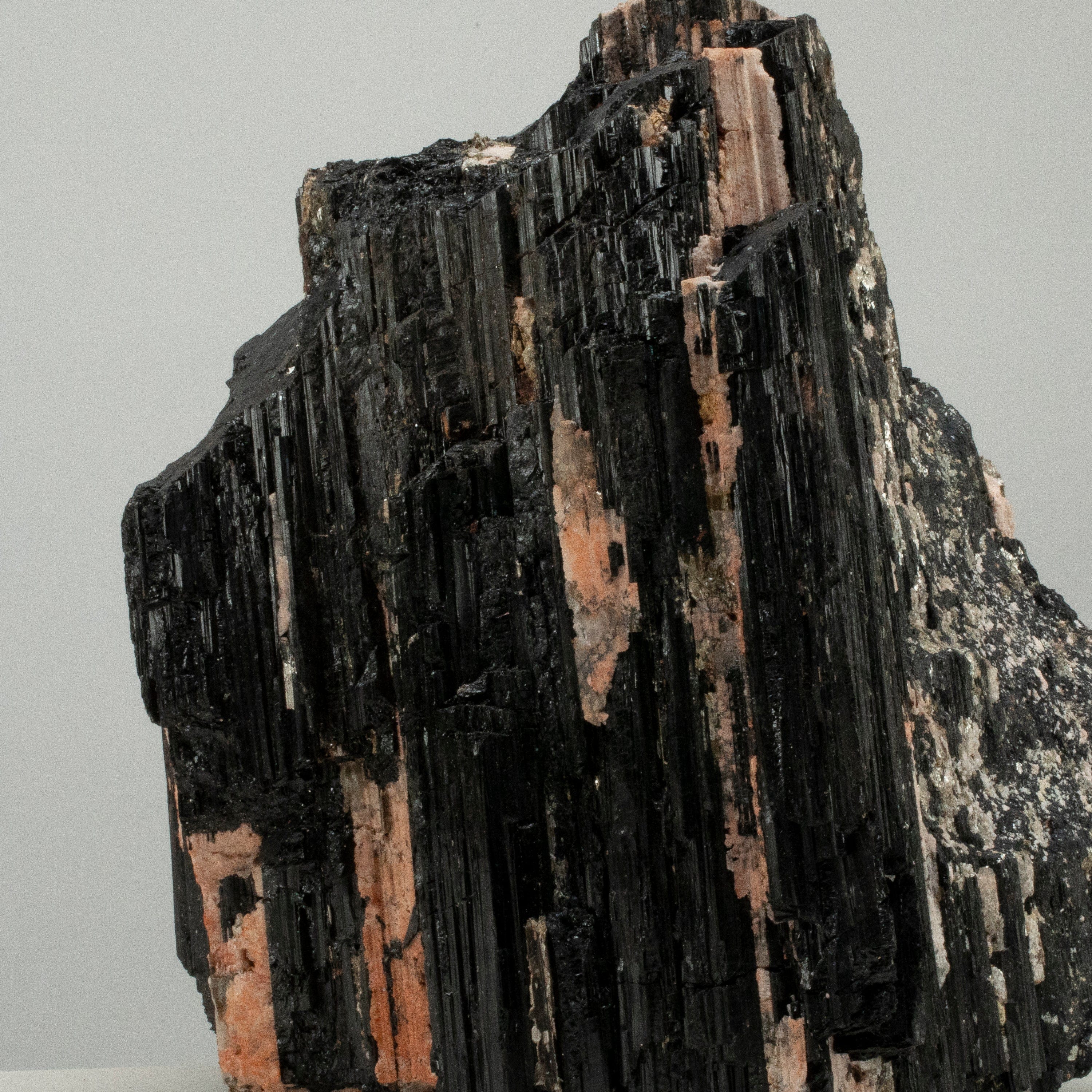 Kalifano Black Tourmaline Raw Black Tourmaline and Mica Log 13" / 37.5lbs BT3000.001