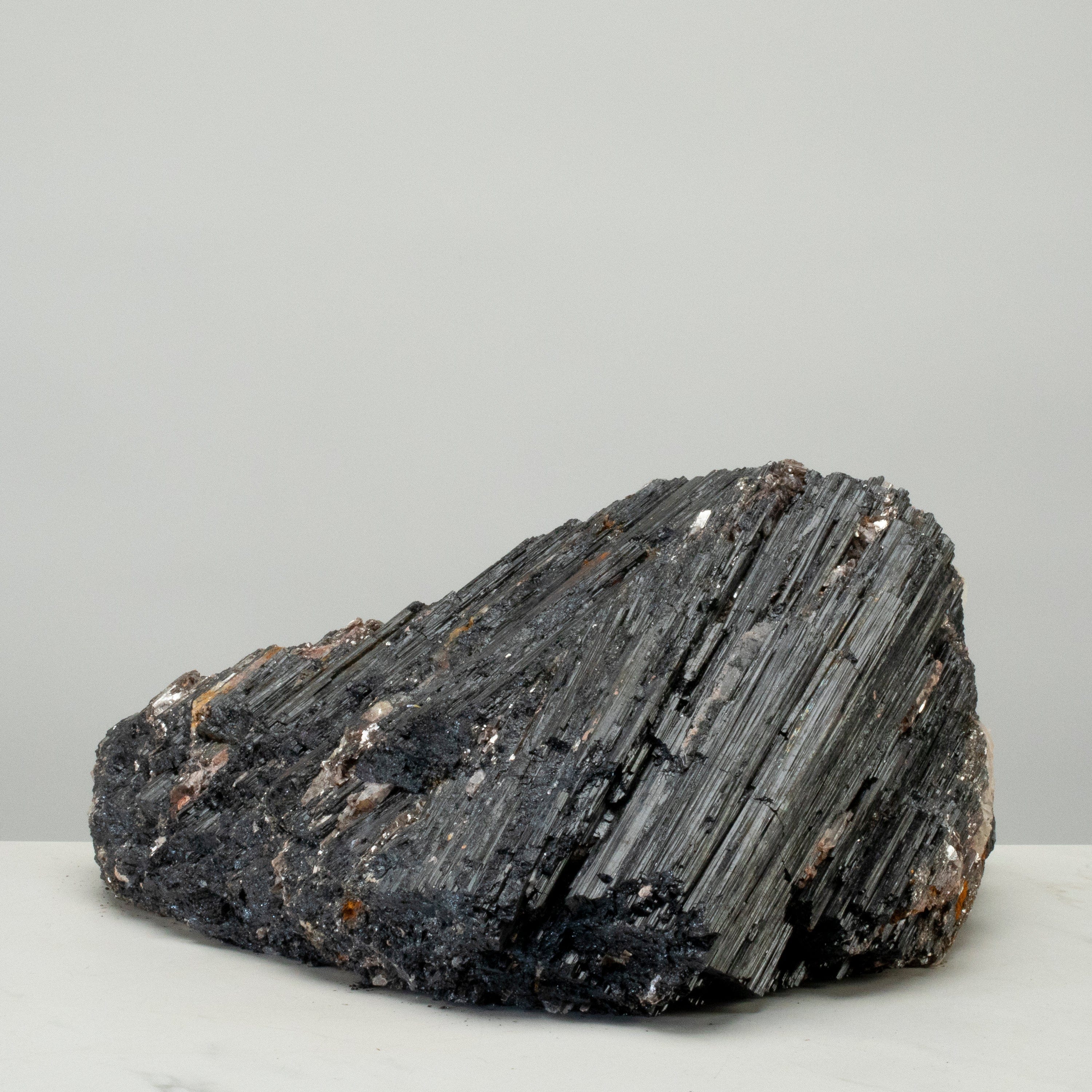 Kalifano Black Tourmaline Raw Black Tourmaline and Mica Log 14" / 28.9lbs BT2400.002