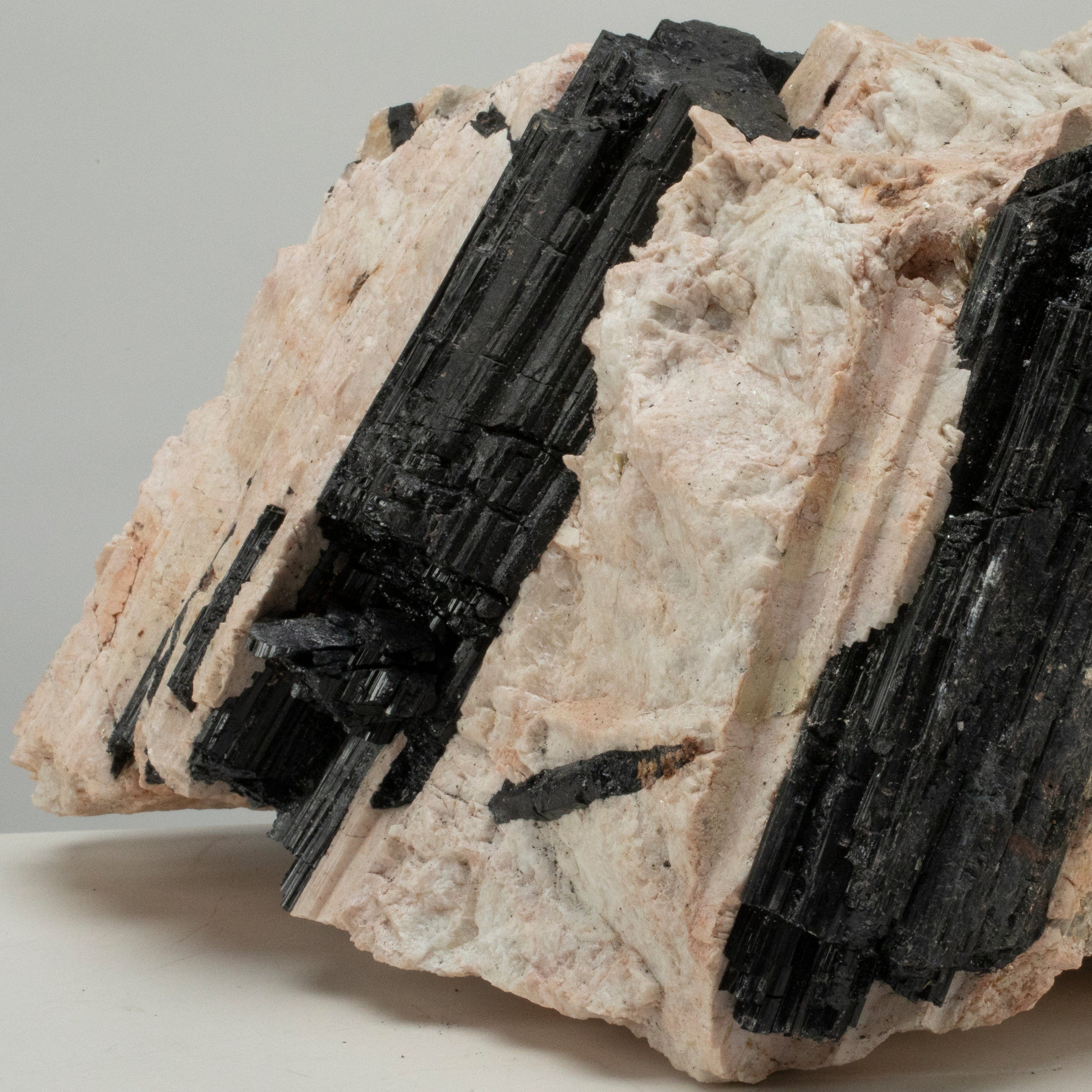 Kalifano Black Tourmaline Raw Black Tourmaline and Mica Log 14" / 37.9lbs BT2600.004