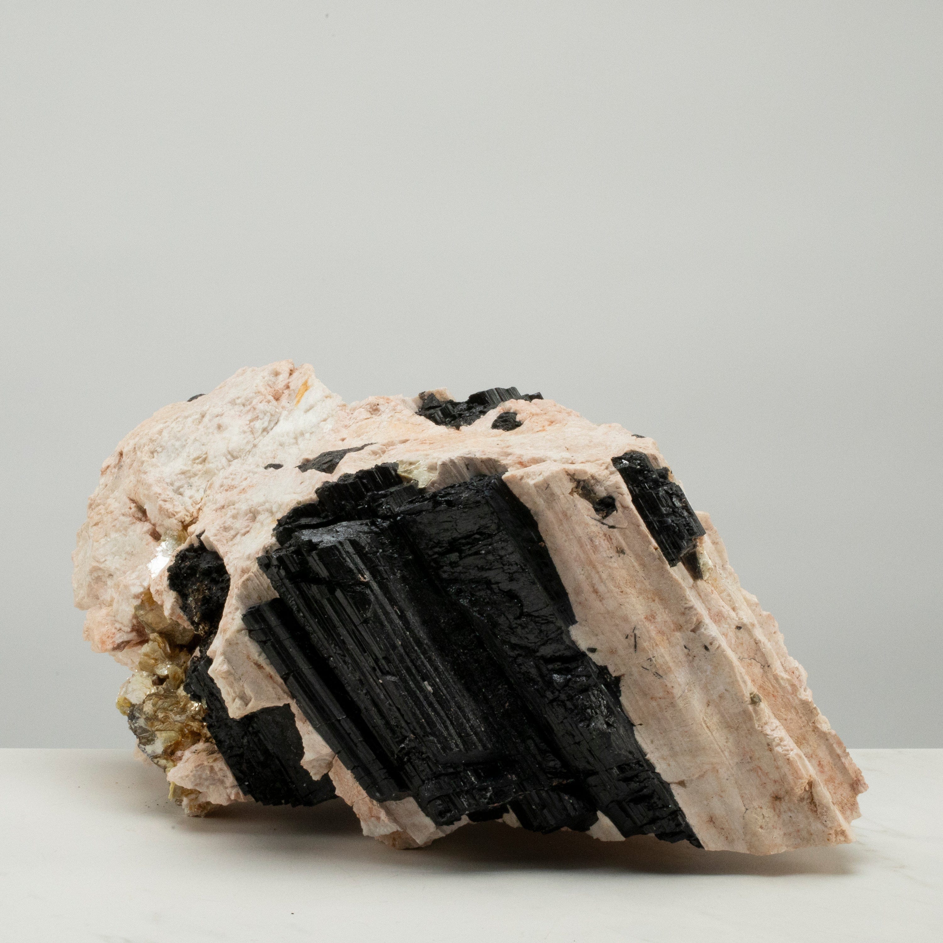 Kalifano Black Tourmaline Raw Black Tourmaline and Mica Log 14" / 37.9lbs BT2600.004