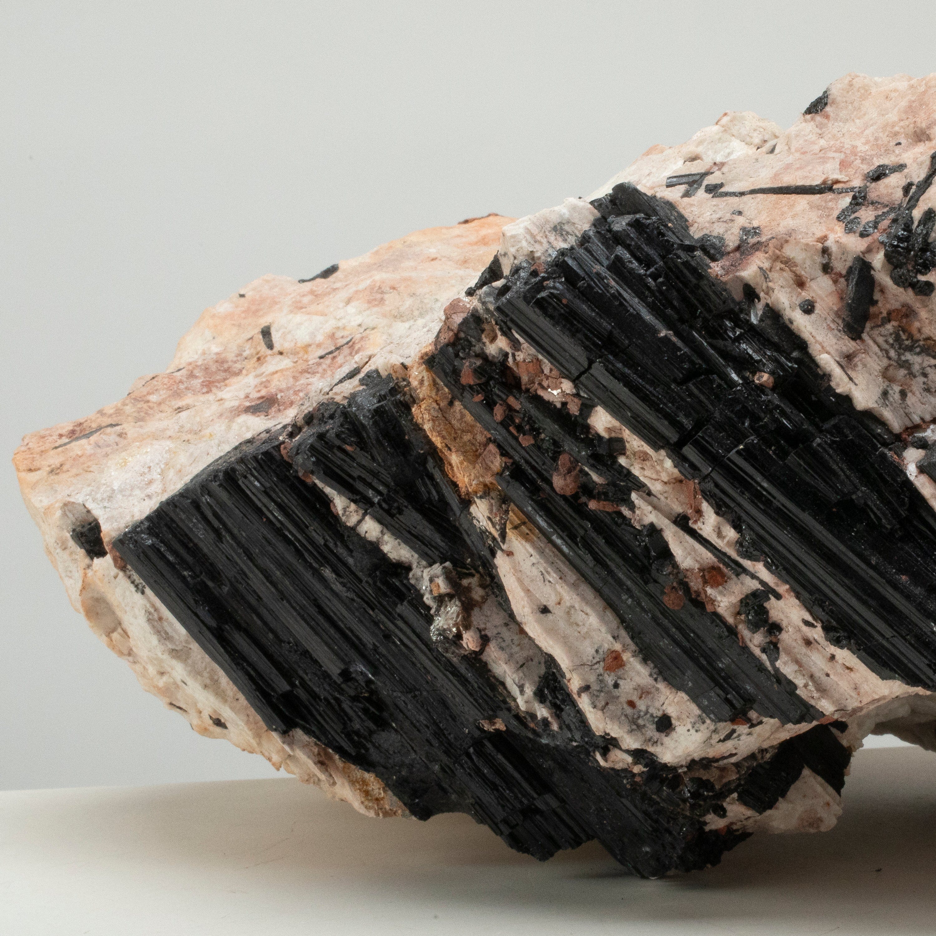 Kalifano Black Tourmaline Raw Black Tourmaline and Mica Log 15" / 42.8lbs BT2800.001