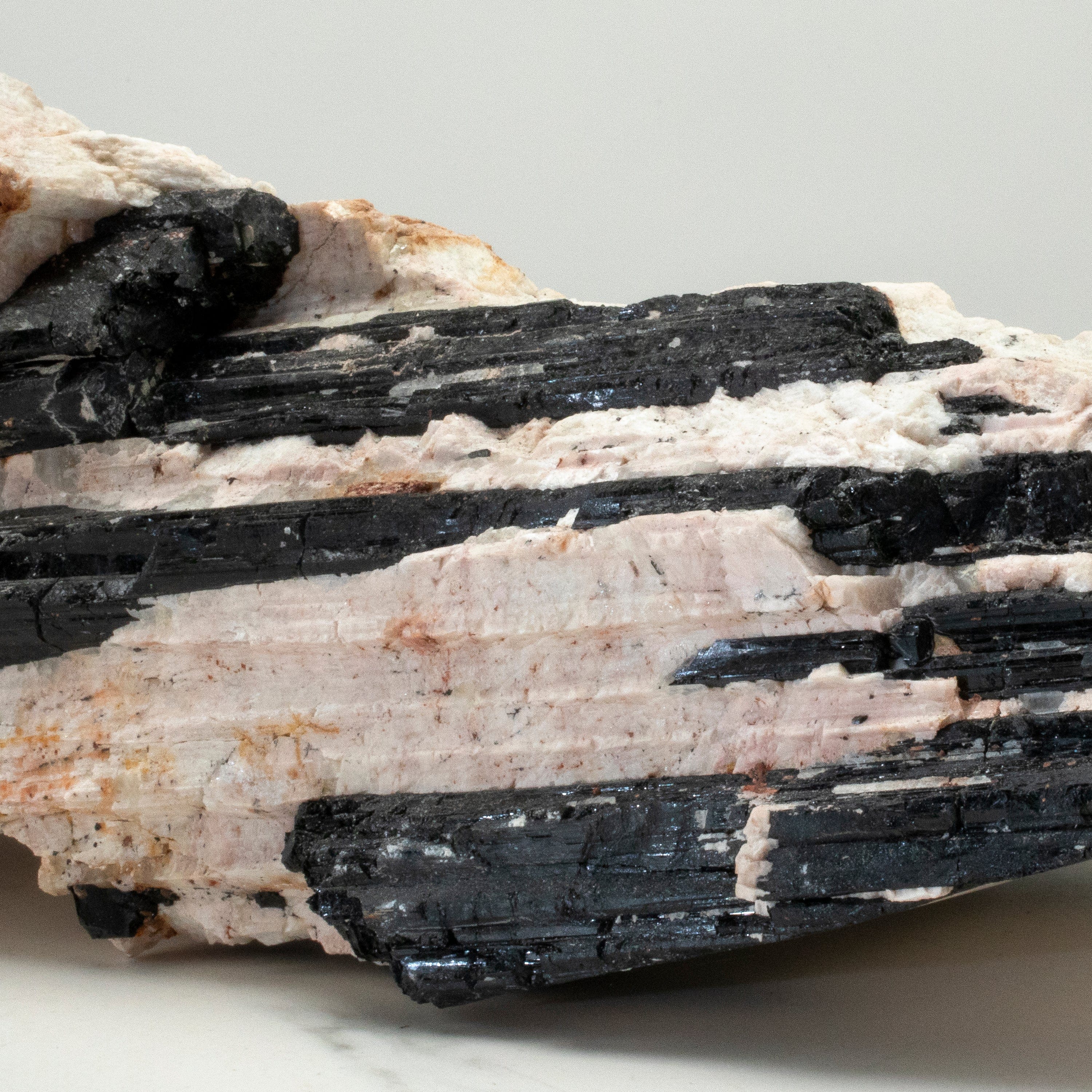 Kalifano Black Tourmaline Raw Black Tourmaline and Mica Log 20" / 29.8lbs BT2400.004