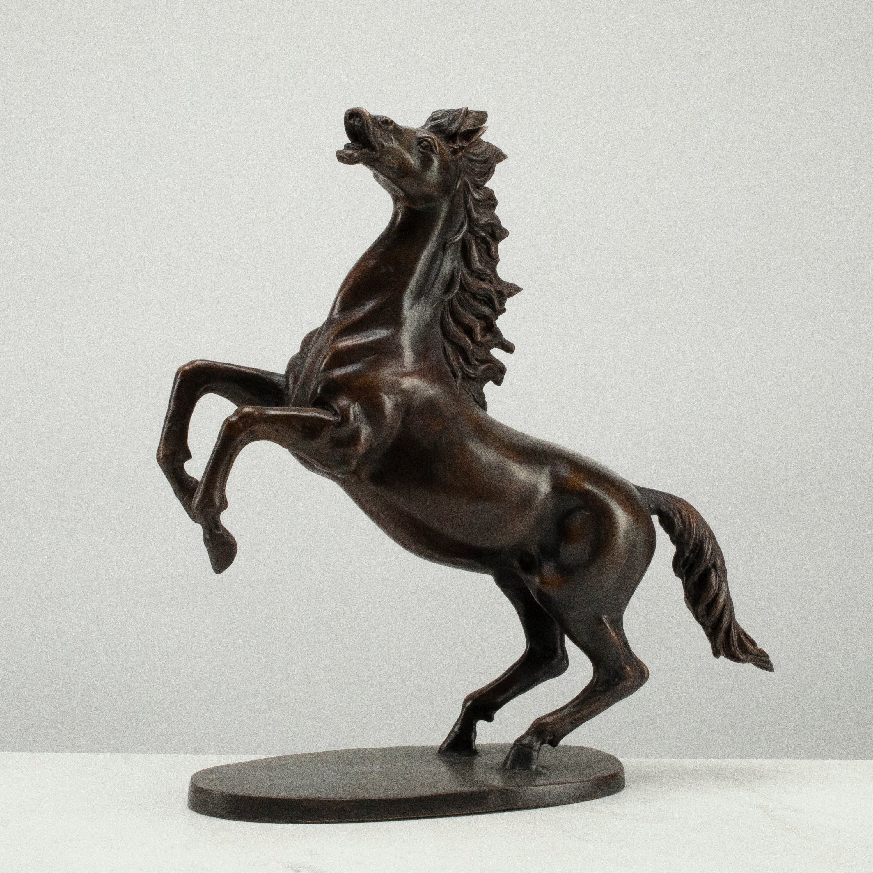Kalifano Bronze Bronze Jumping Horse Sculpture - 18" BC2400-HOR