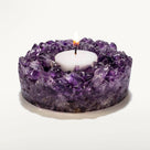 Crushed Amethyst Tealight Candle Holder